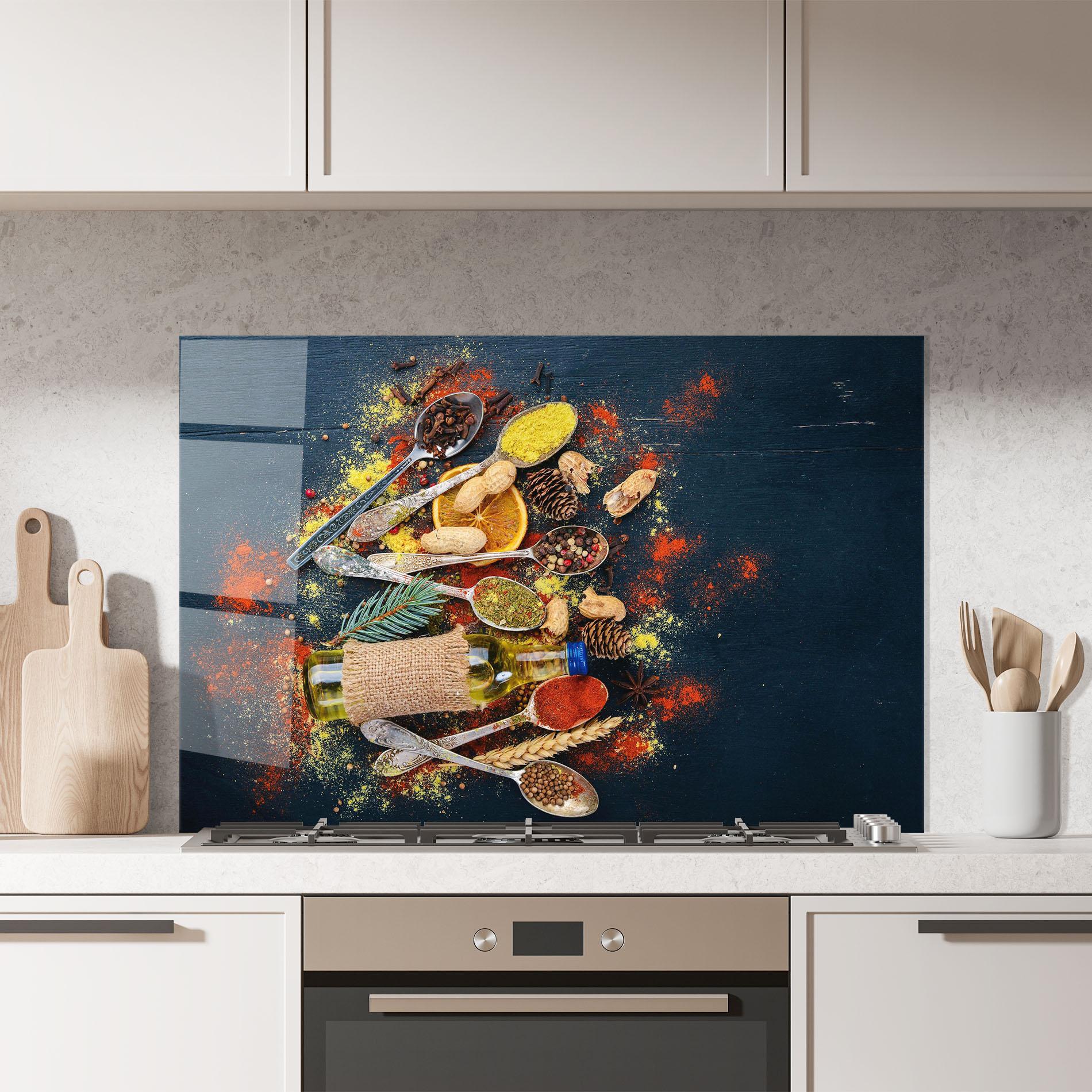 Panou Sticla Bucatarie Indian Cuisine mockup 7