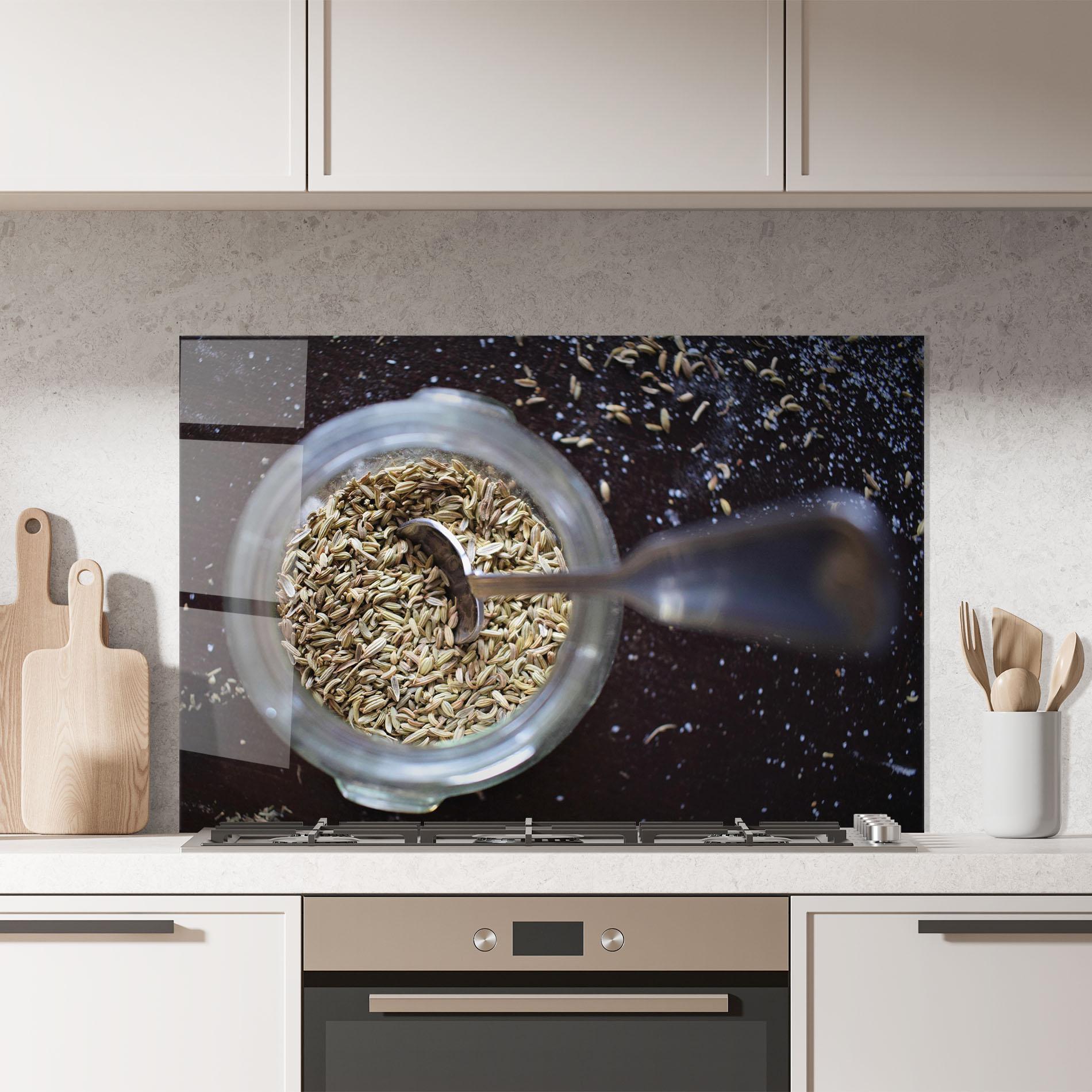 Panou Sticla Bucatarie Jar With Spices mockup 7