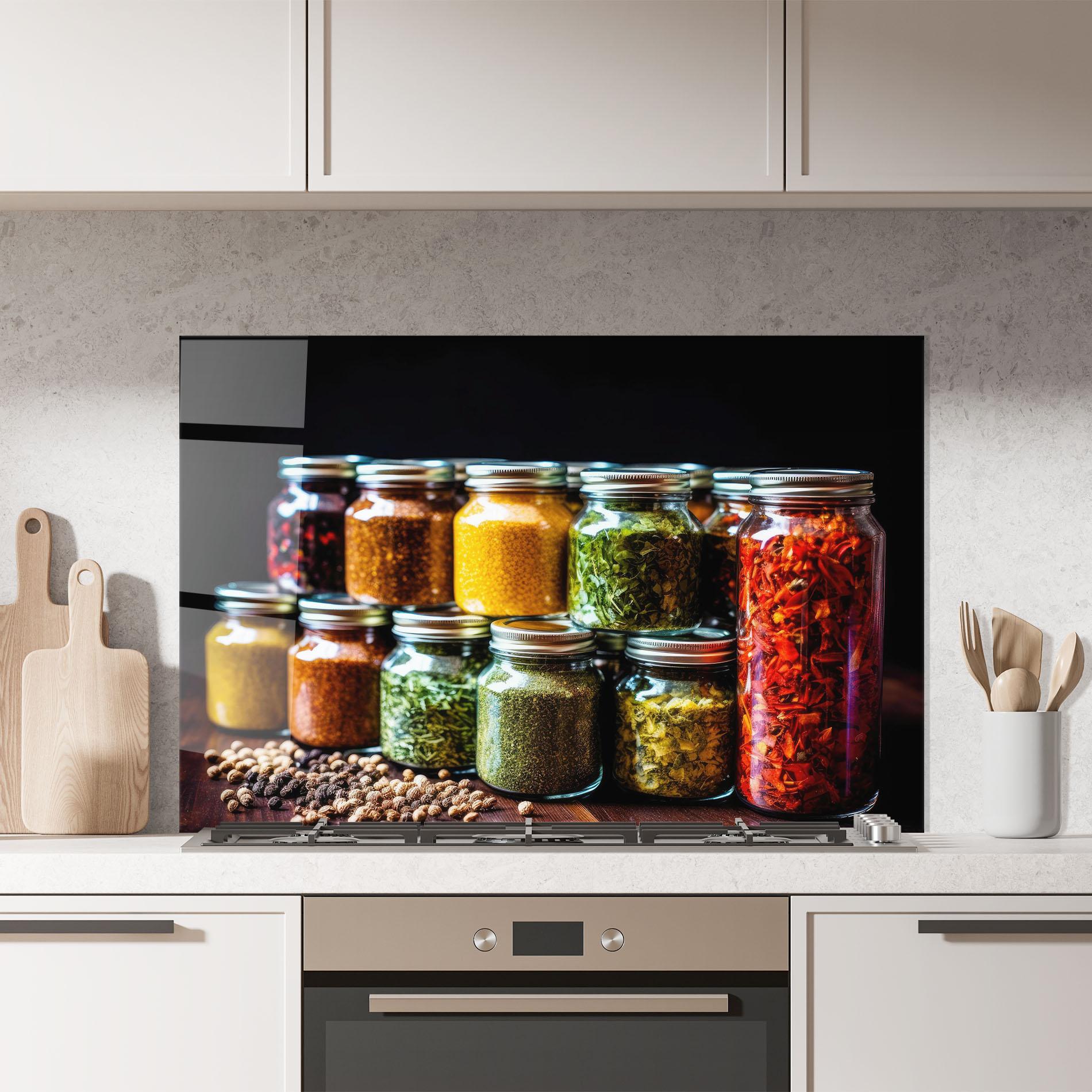 Panou Sticla Bucatarie Kitchen Spice Up mockup 7