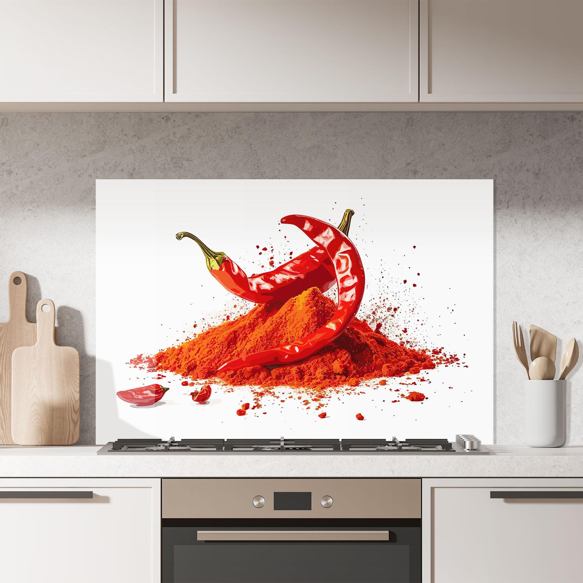 Panou Sticla Bucatarie Papper Art mockup 7