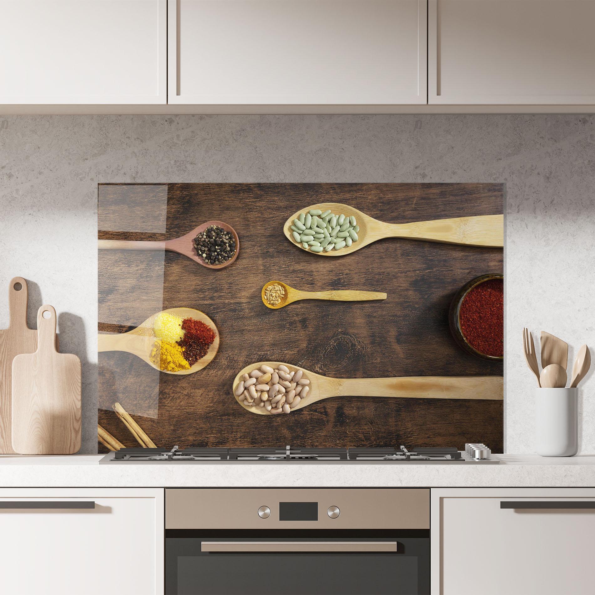 Panou Sticla Bucatarie Spices Beans mockup 7