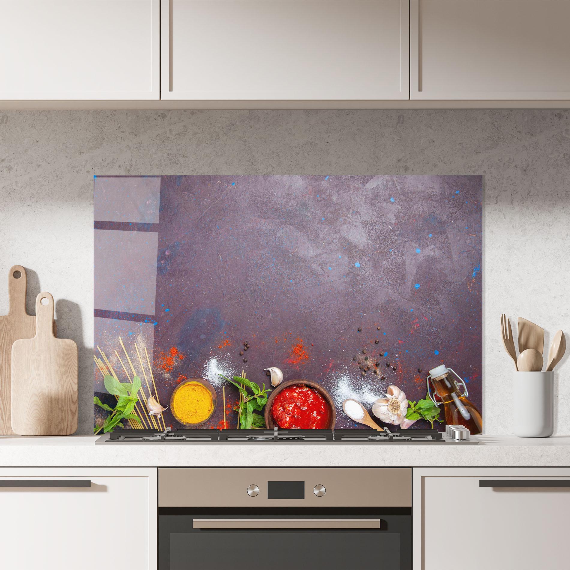 Panou Sticla Bucatarie Tomato Sauce mockup 7