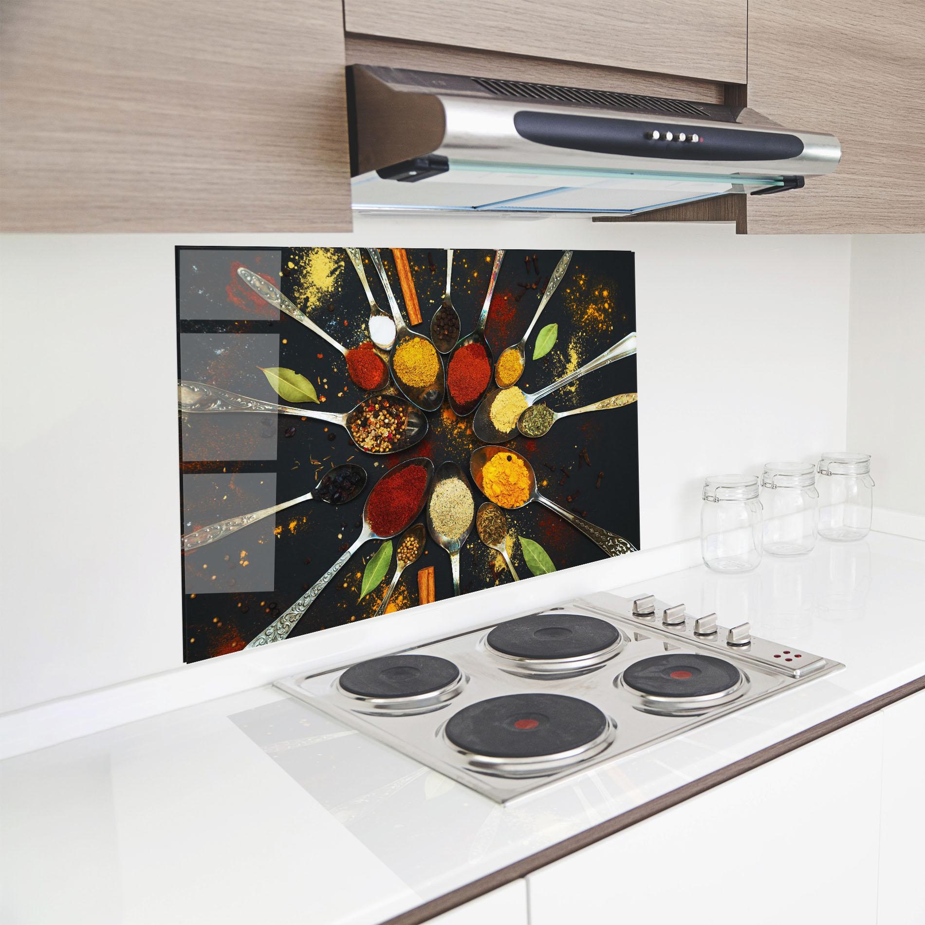 Panou Sticla Bucatarie Cooking Spoons mockup 8