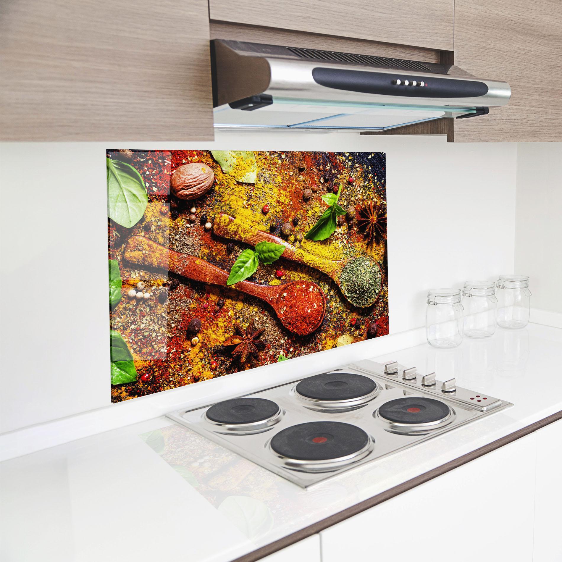 Panou Sticla Bucatarie Dried Herbs mockup 8