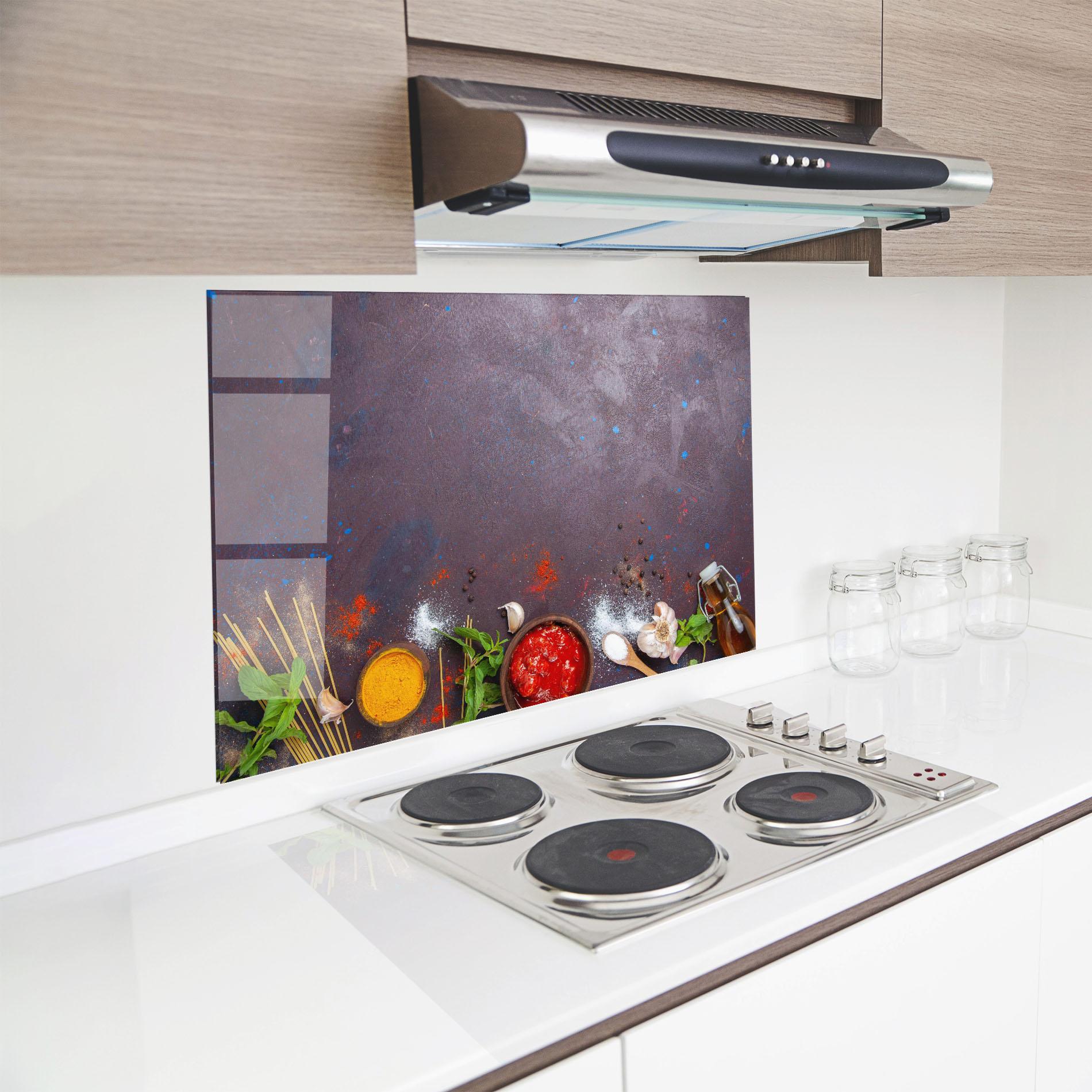 Panou Sticla Bucatarie Tomato Sauce mockup 8