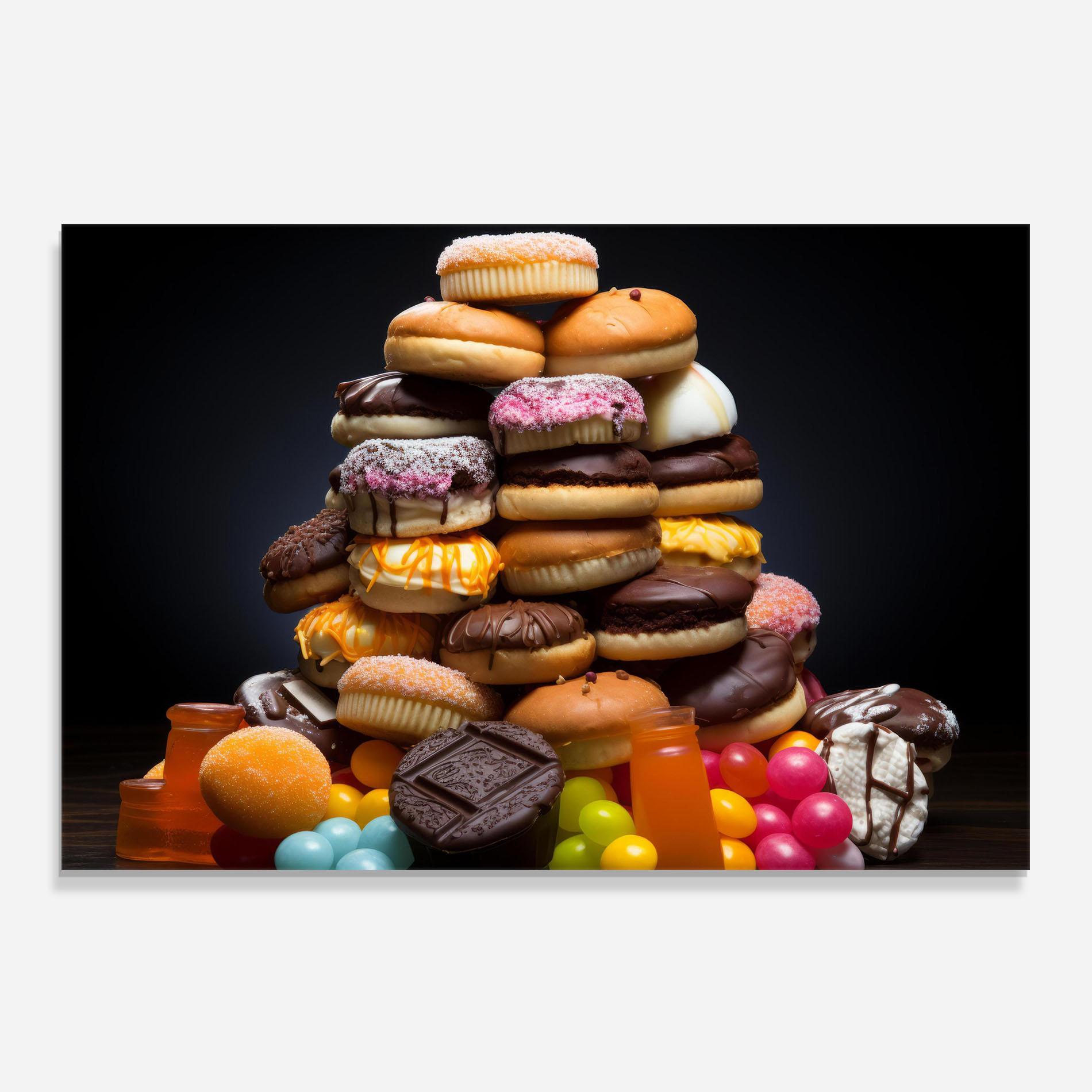 Panou Sticla Bucatarie Donuts mockup 0