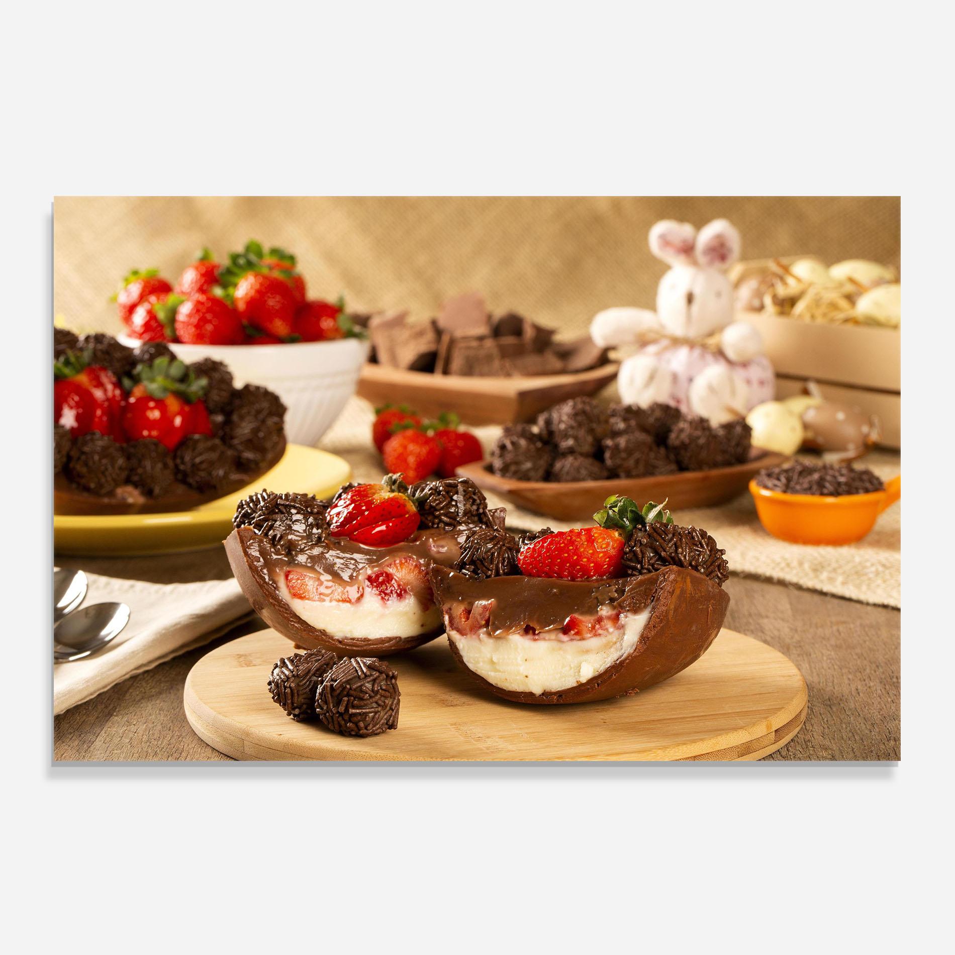 Panou Sticla Bucatarie Easter Egg Chocolate mockup 0