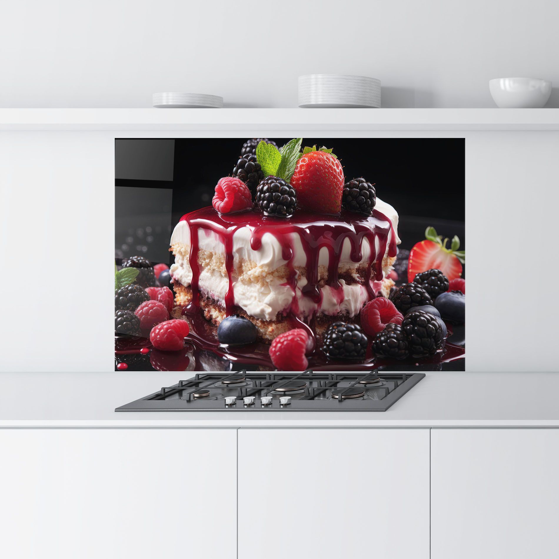 Berries Cream Dessert mockup 9