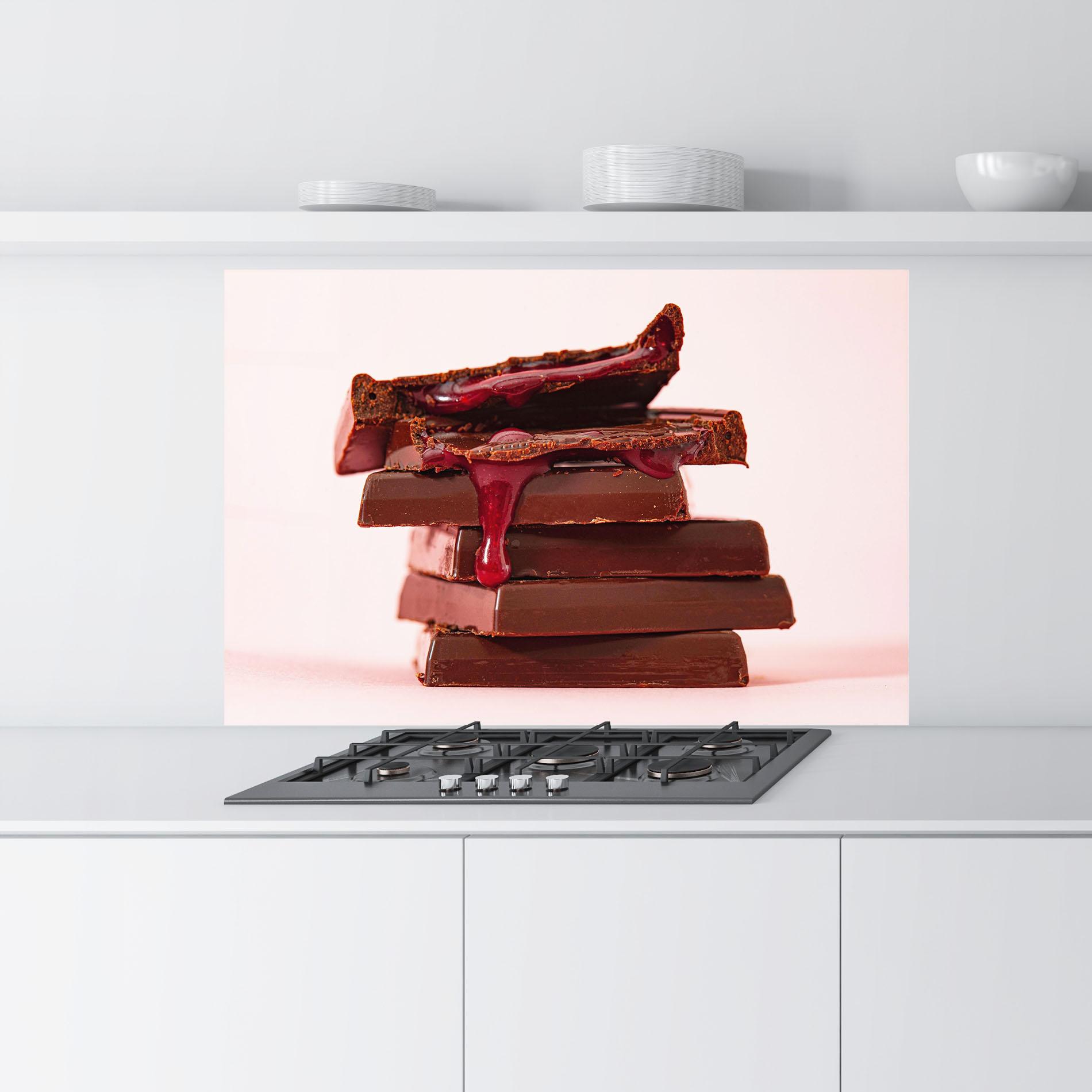 Panou Sticla Bucatarie Cherru Chocolate mockup 9