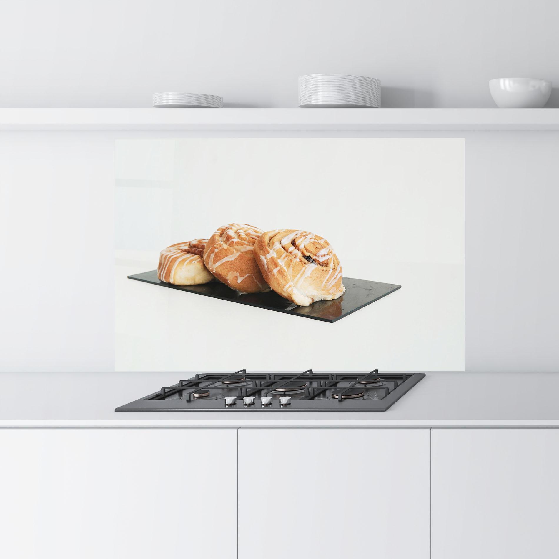 Panou Sticla Bucatarie Cinnamon Rolls mockup 9