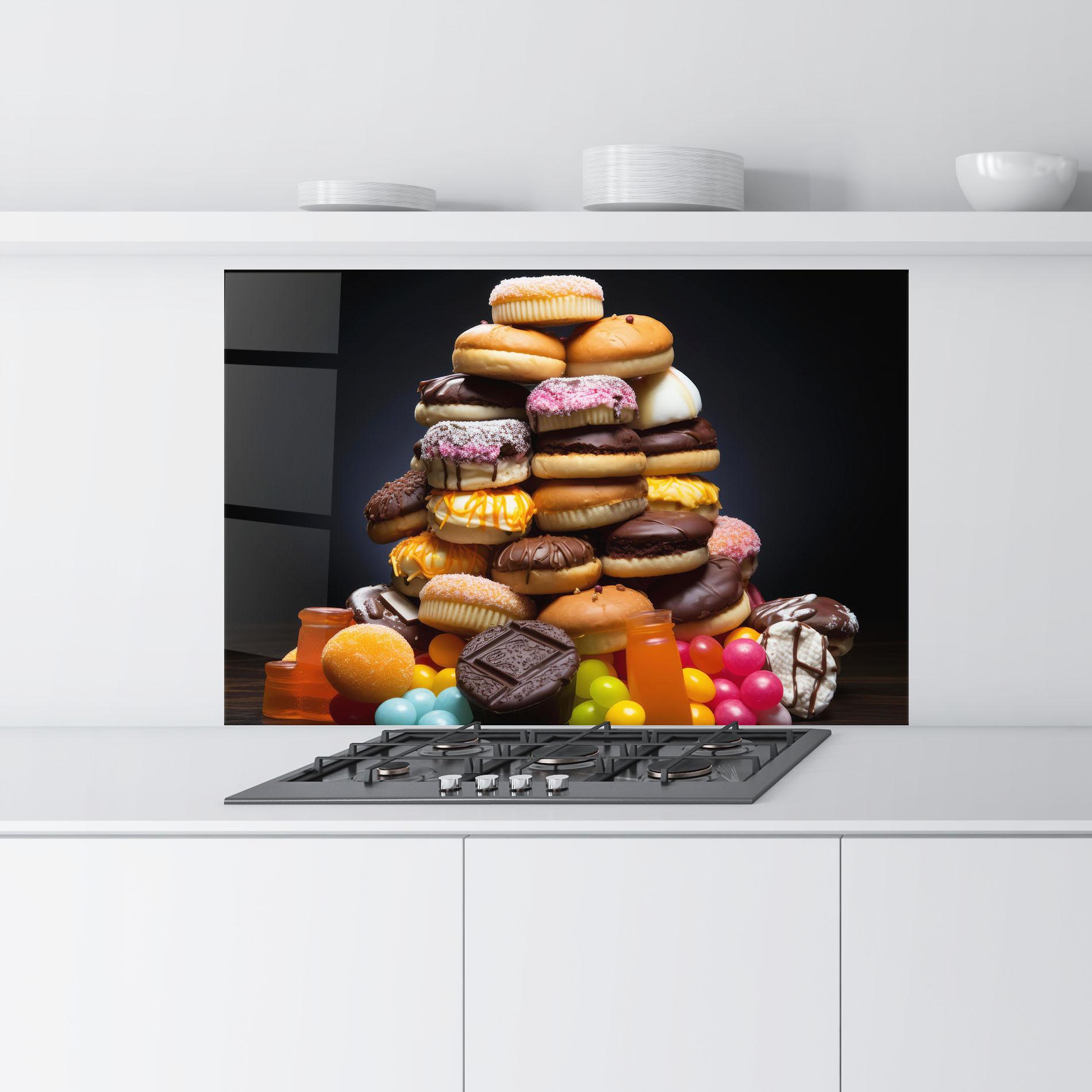 Panou Sticla Bucatarie Donuts mockup 9