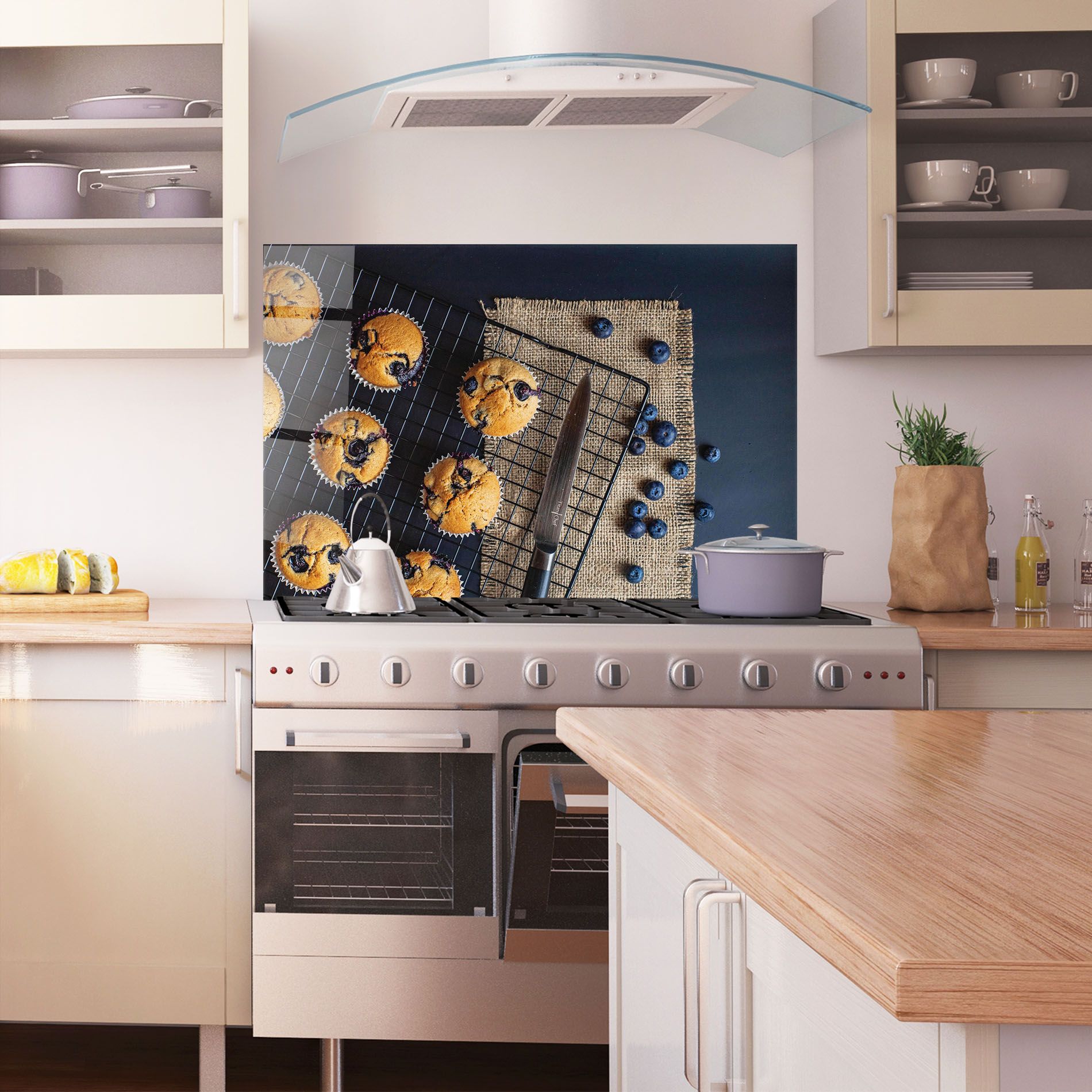 Blueberry Muffins Dessert mockup 1