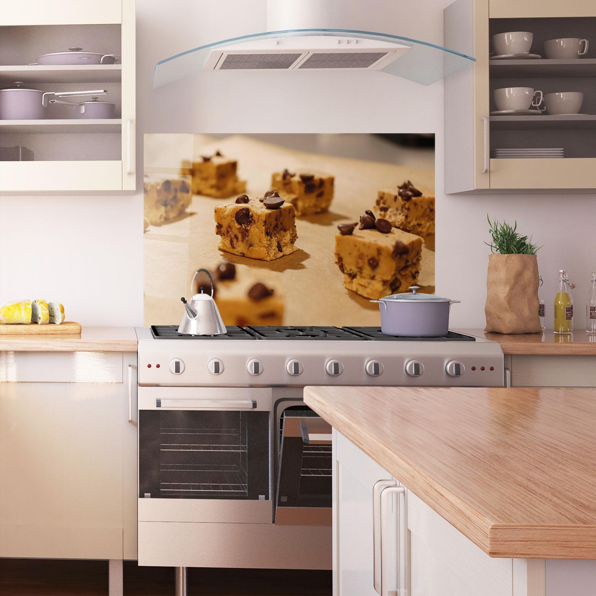 Panou Sticla Bucatarie Caramel Cake mockup 1