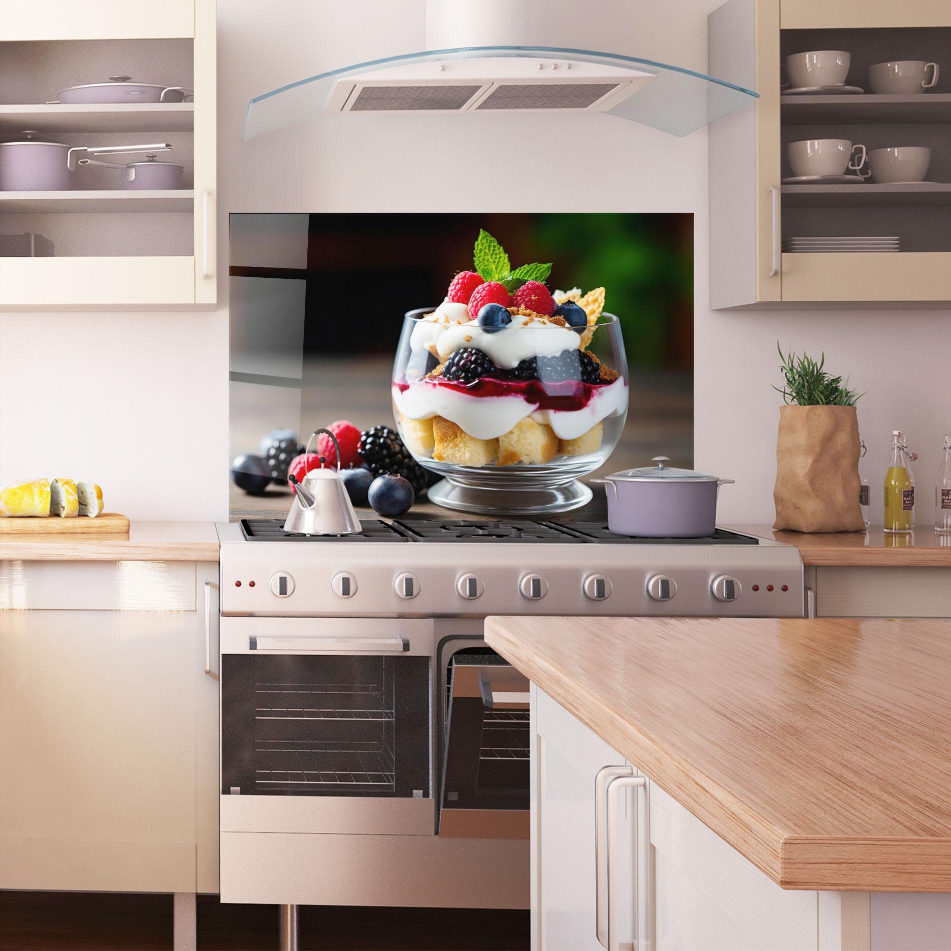 Panou Sticla Bucatarie Cup Sweet Dessert mockup 1