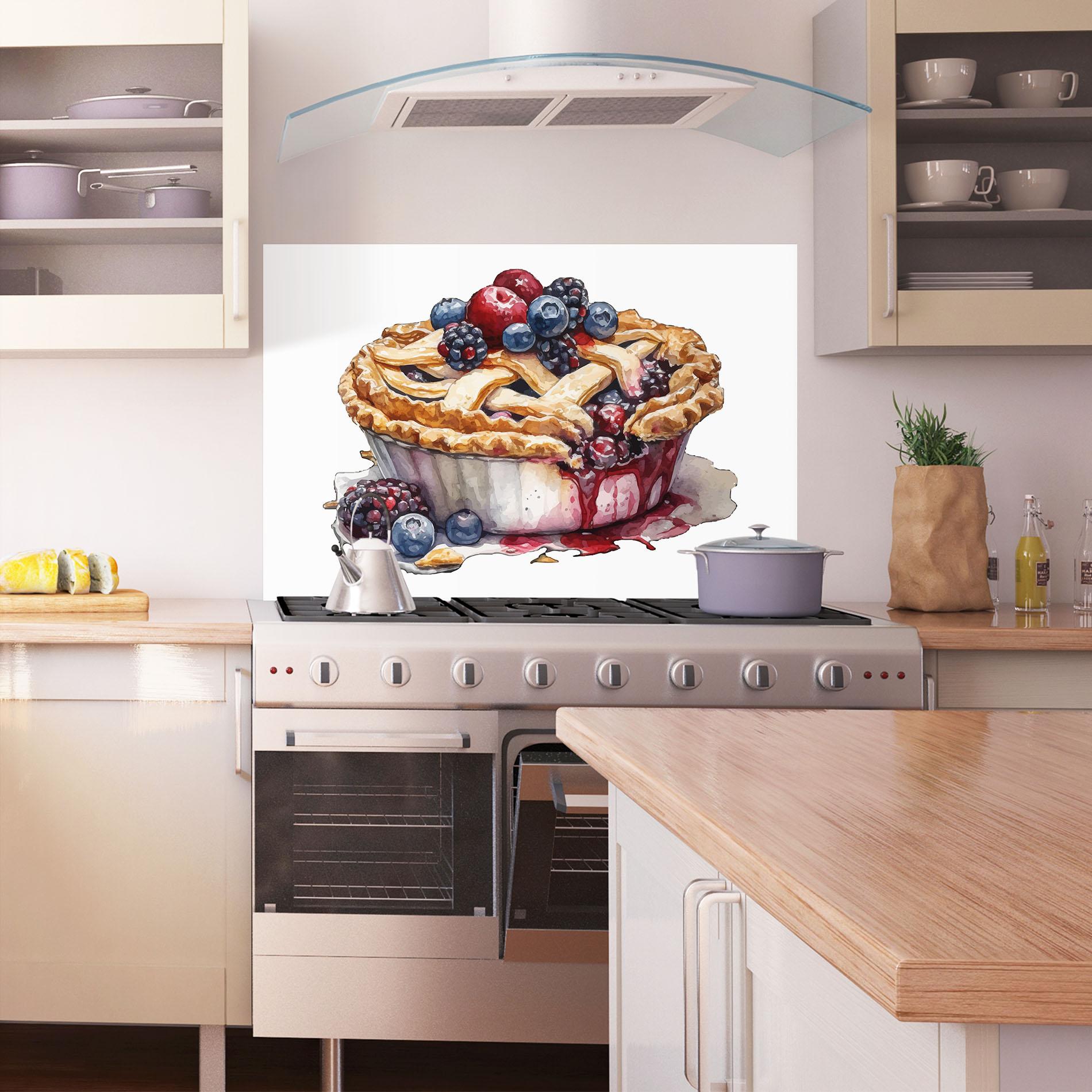 Panou Sticla Bucatarie Dessert Art mockup 1