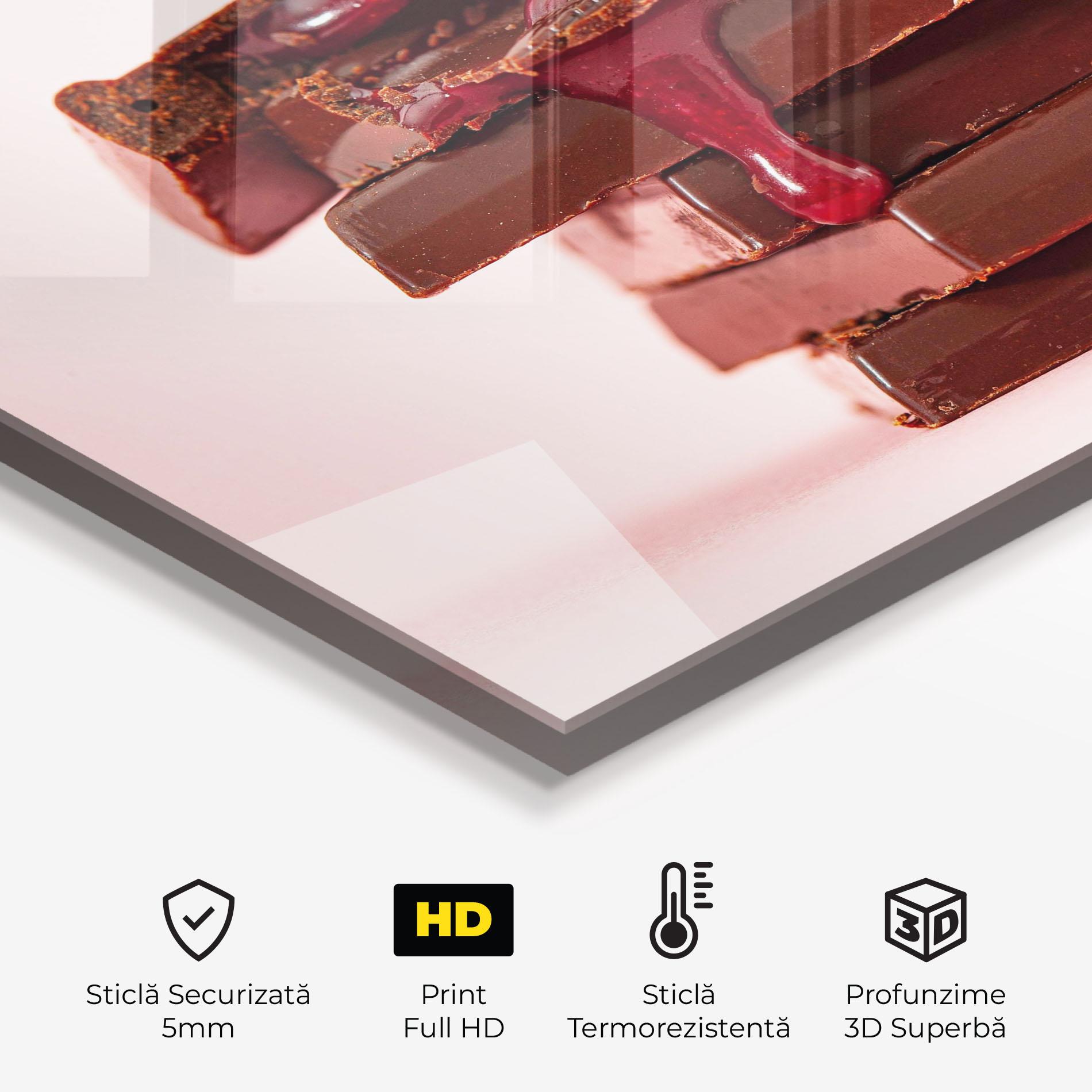 Panou Sticla Bucatarie Cherru Chocolate mockup 2