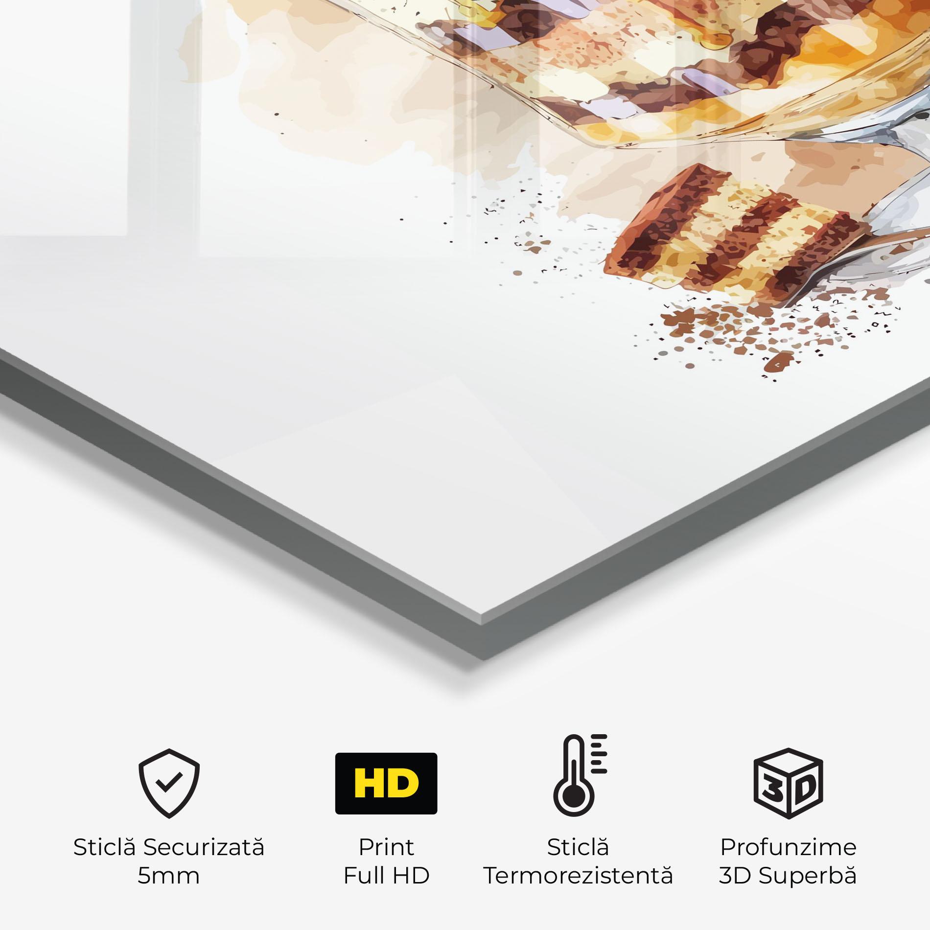 Panou Sticla Bucatarie Cup Dessert mockup 2