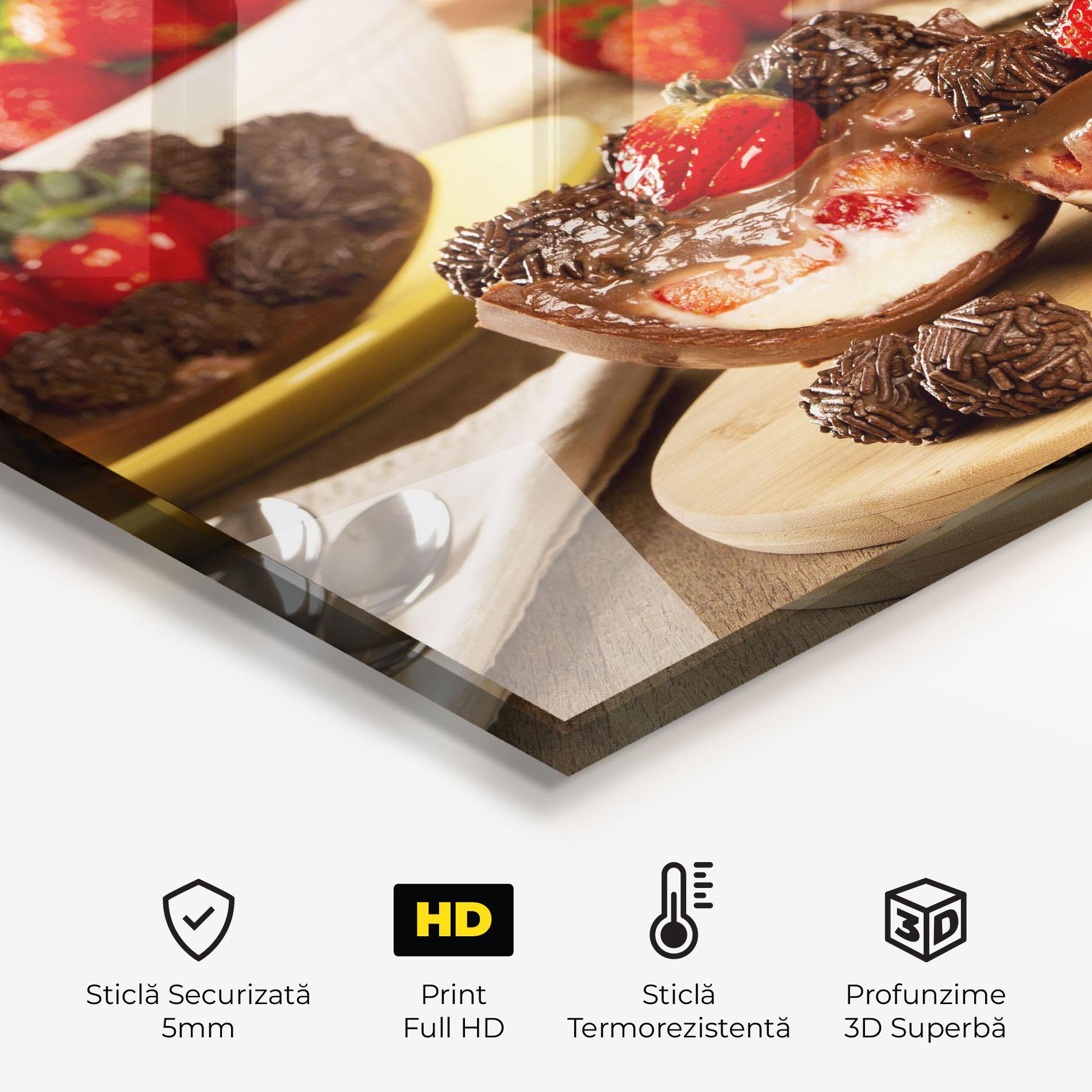 Panou Sticla Bucatarie Easter Egg Chocolate mockup 2