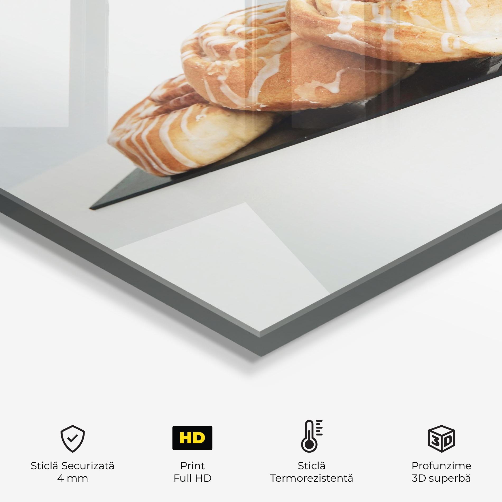 Panou Sticla Bucatarie Cinnamon Rolls mockup 2