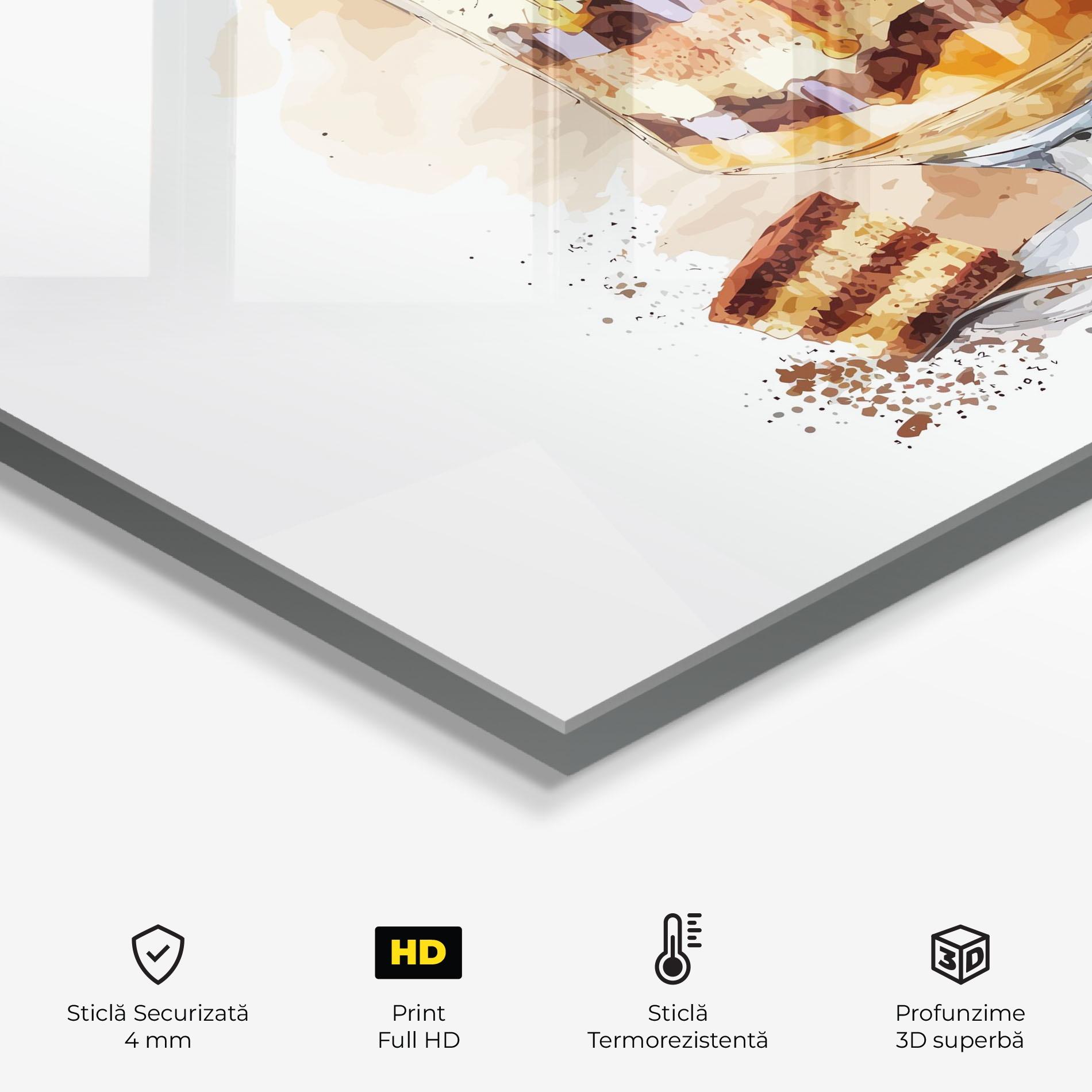 Panou Sticla Bucatarie Cup Dessert mockup 2