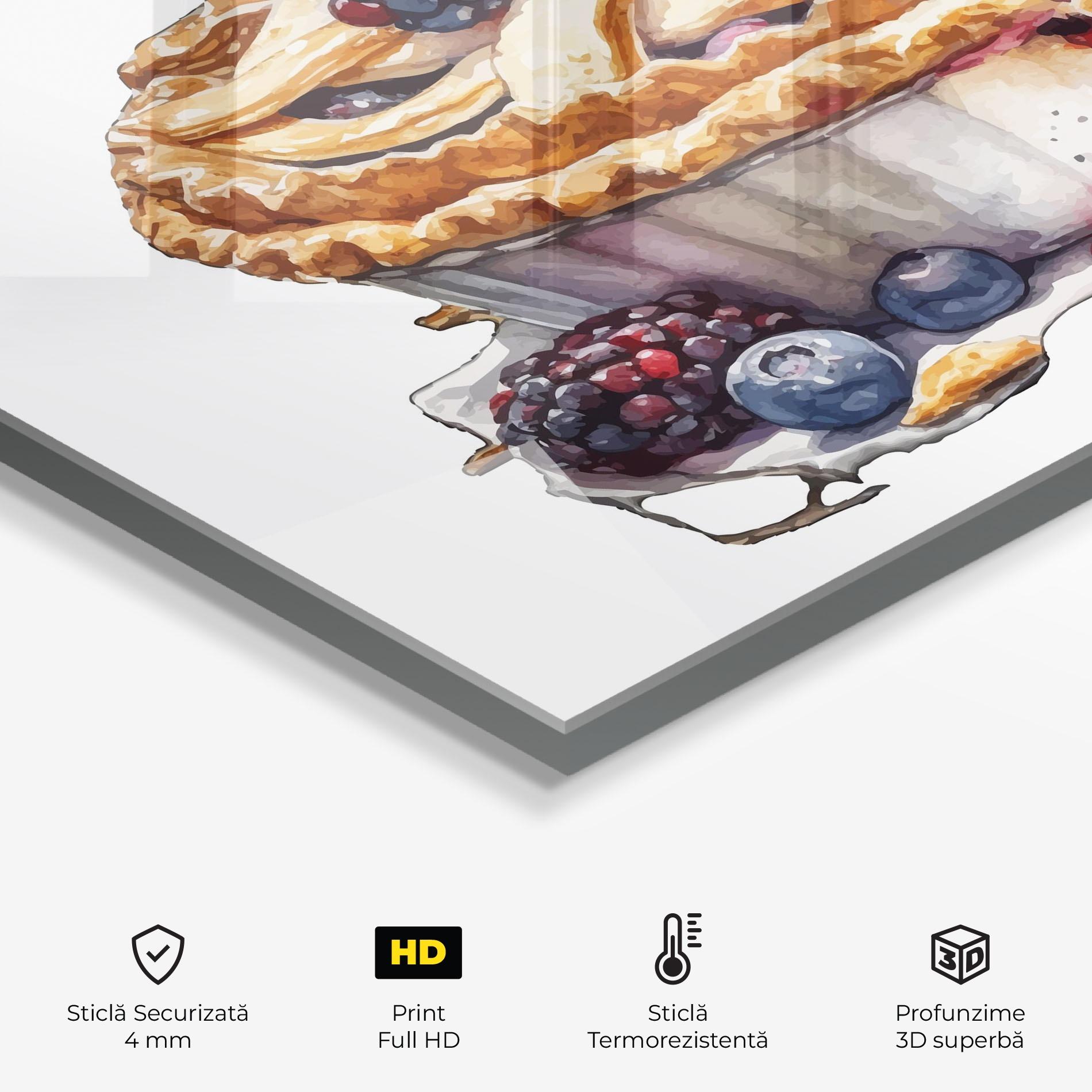 Panou Sticla Bucatarie Dessert Art mockup 2