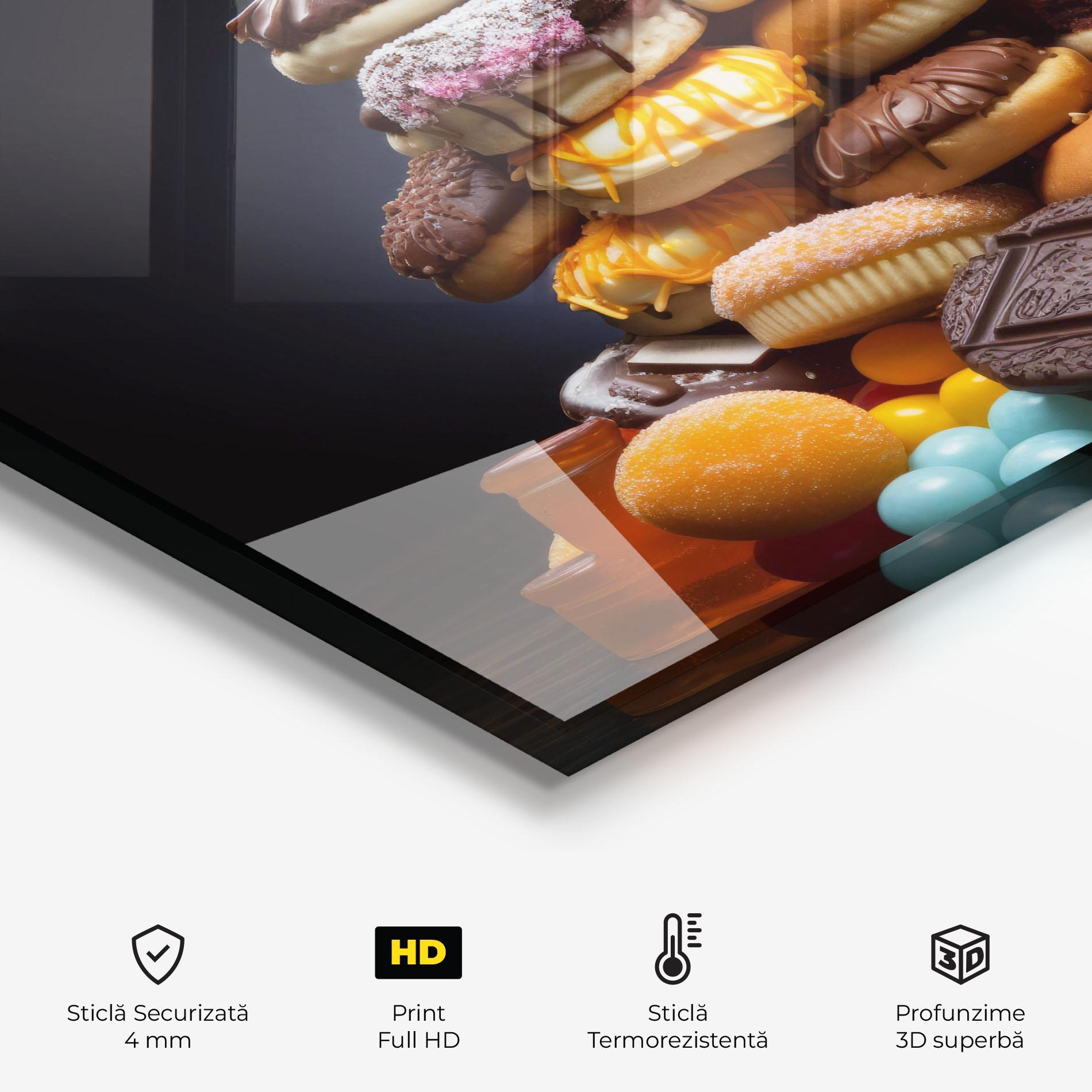 Panou Sticla Bucatarie Donuts mockup 2