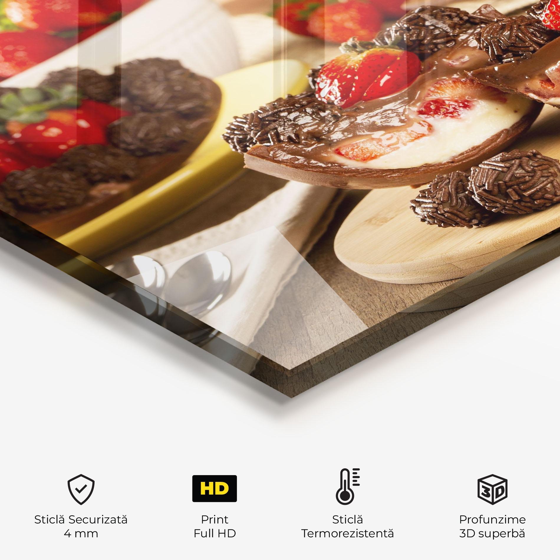 Panou Sticla Bucatarie Easter Egg Chocolate mockup 2