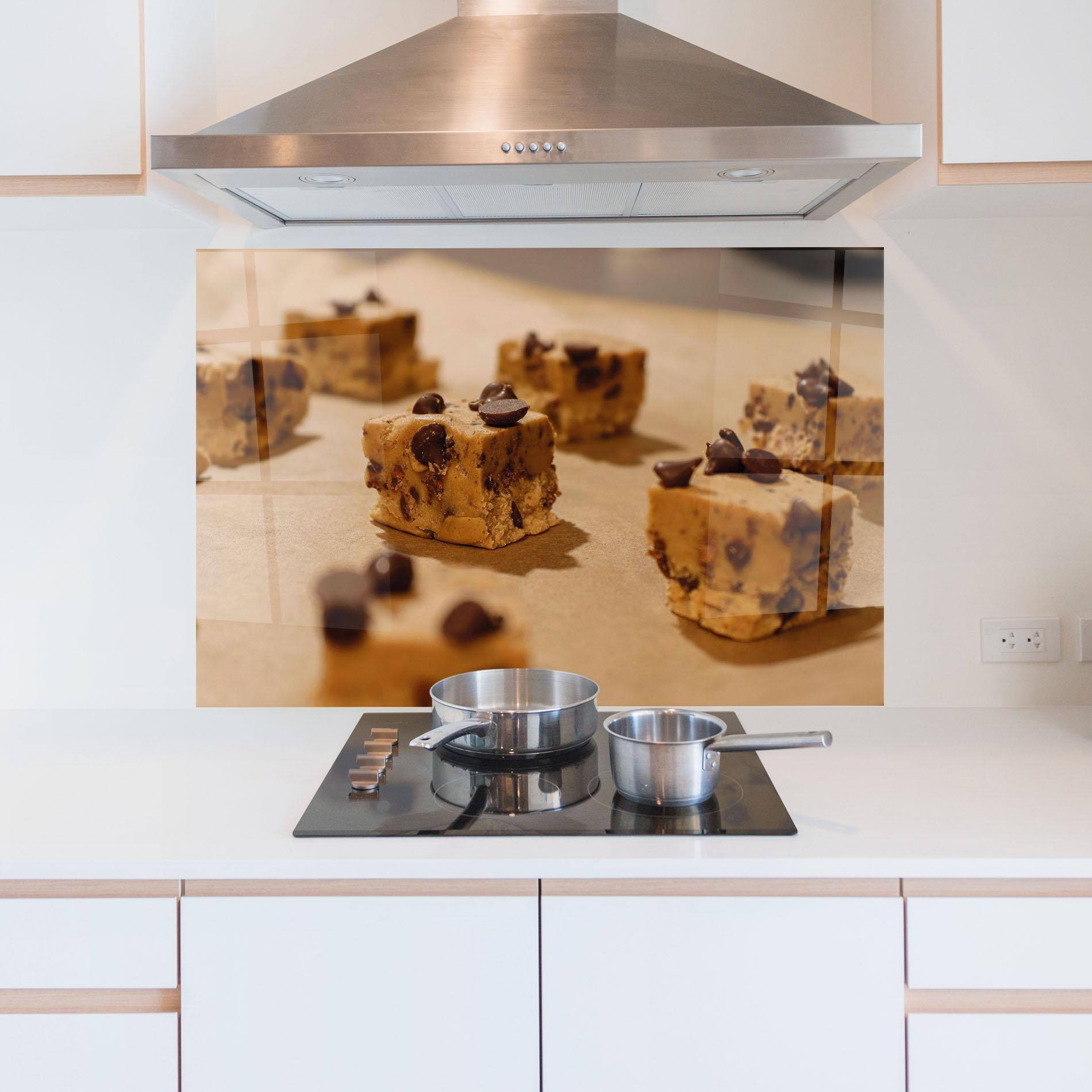 Panou Sticla Bucatarie Caramel Cake mockup 5