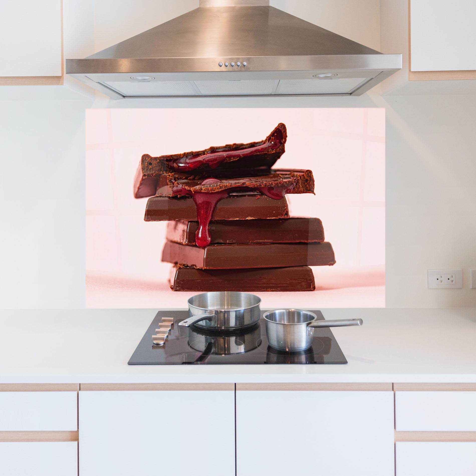 Panou Sticla Bucatarie Cherru Chocolate mockup 5