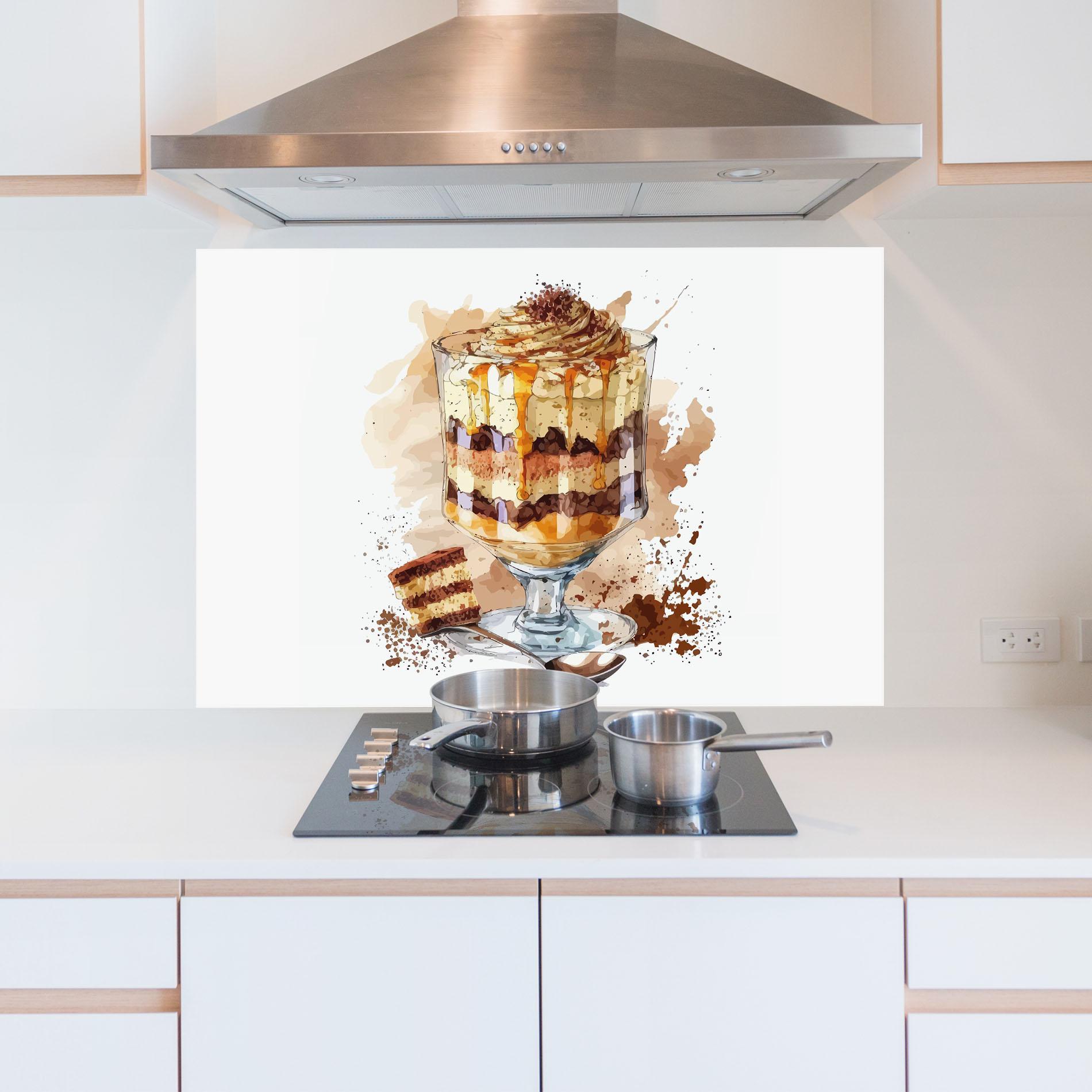 Panou Sticla Bucatarie Cup Dessert mockup 5