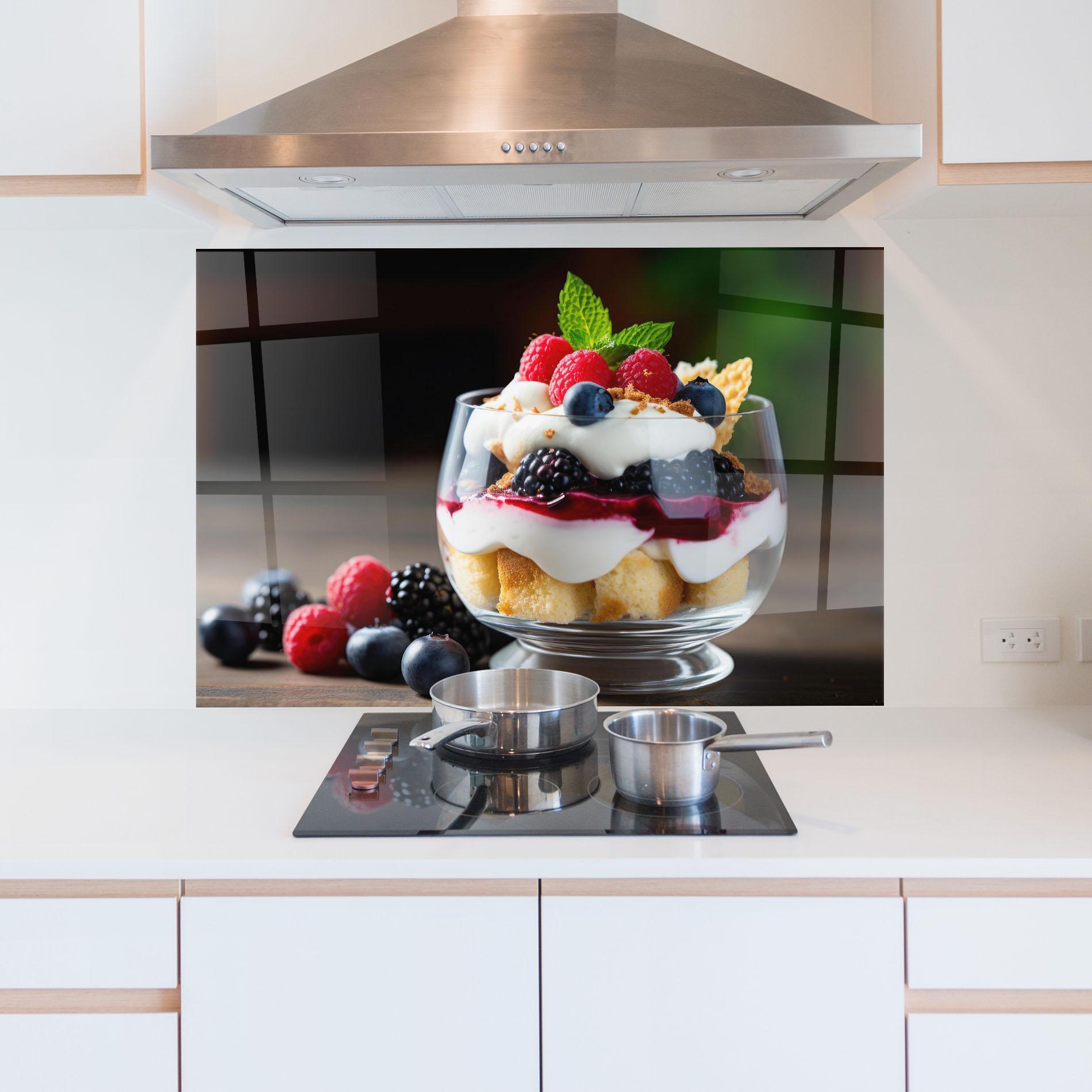 Panou Sticla Bucatarie Cup Sweet Dessert mockup 5