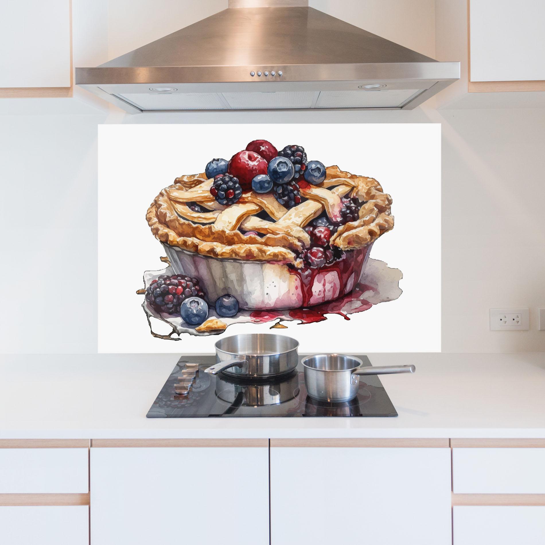 Panou Sticla Bucatarie Dessert Art mockup 5