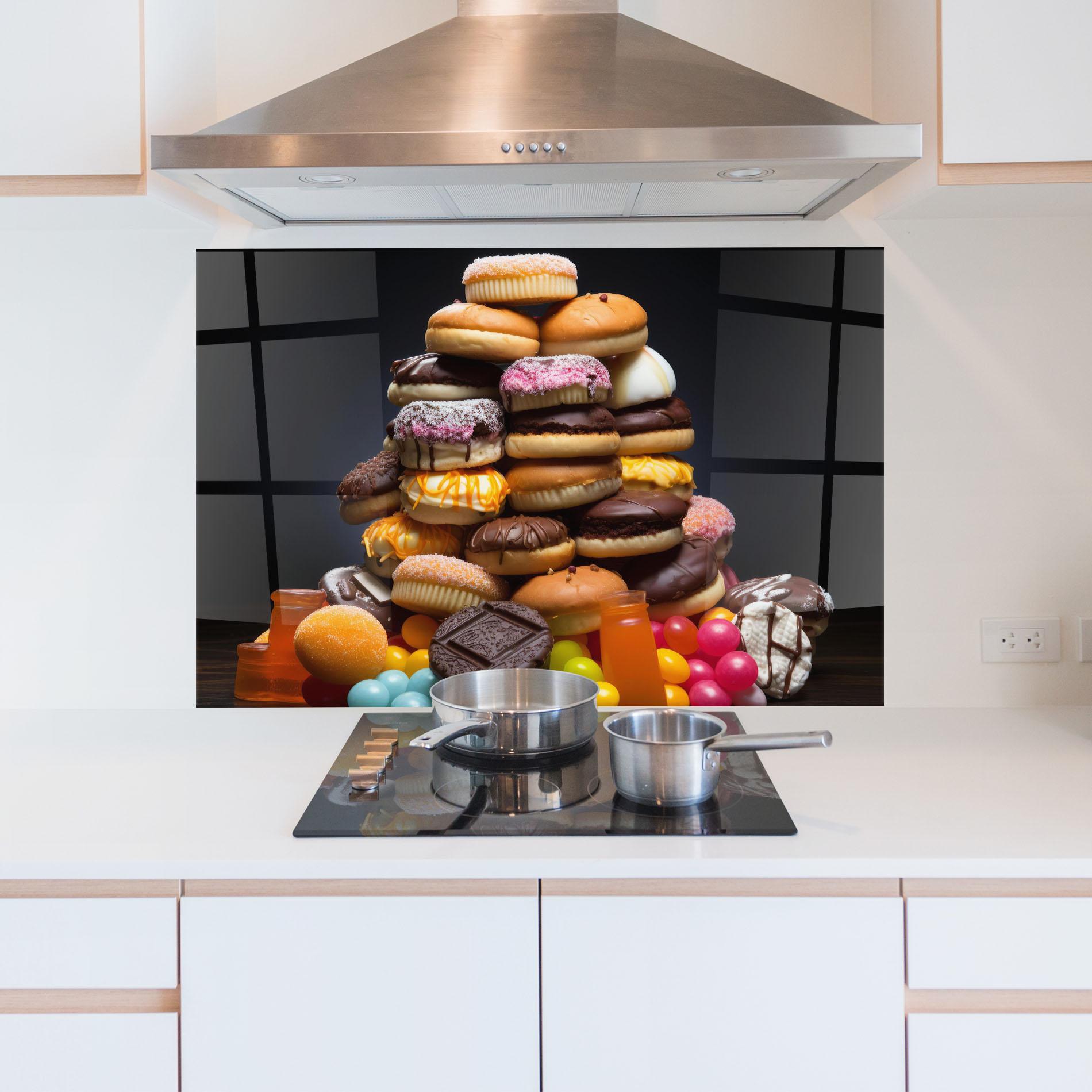 Panou Sticla Bucatarie Donuts mockup 5