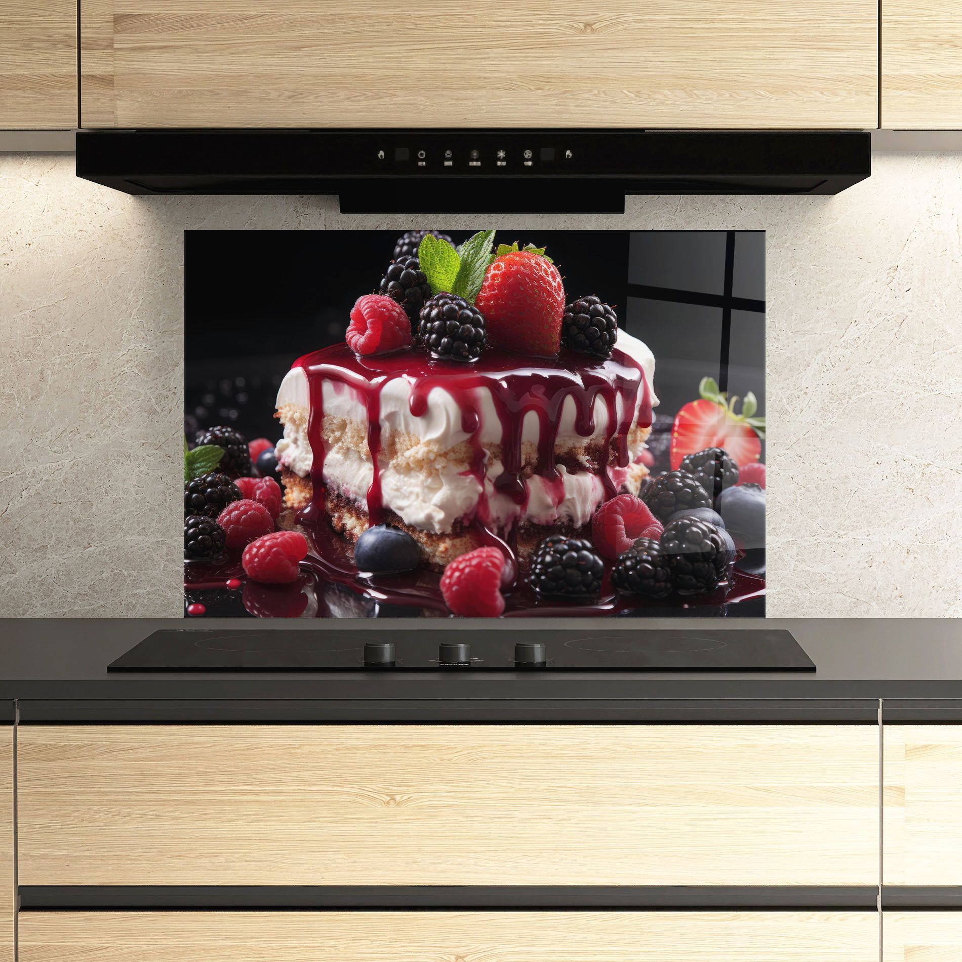 Berries Cream Dessert mockup 3