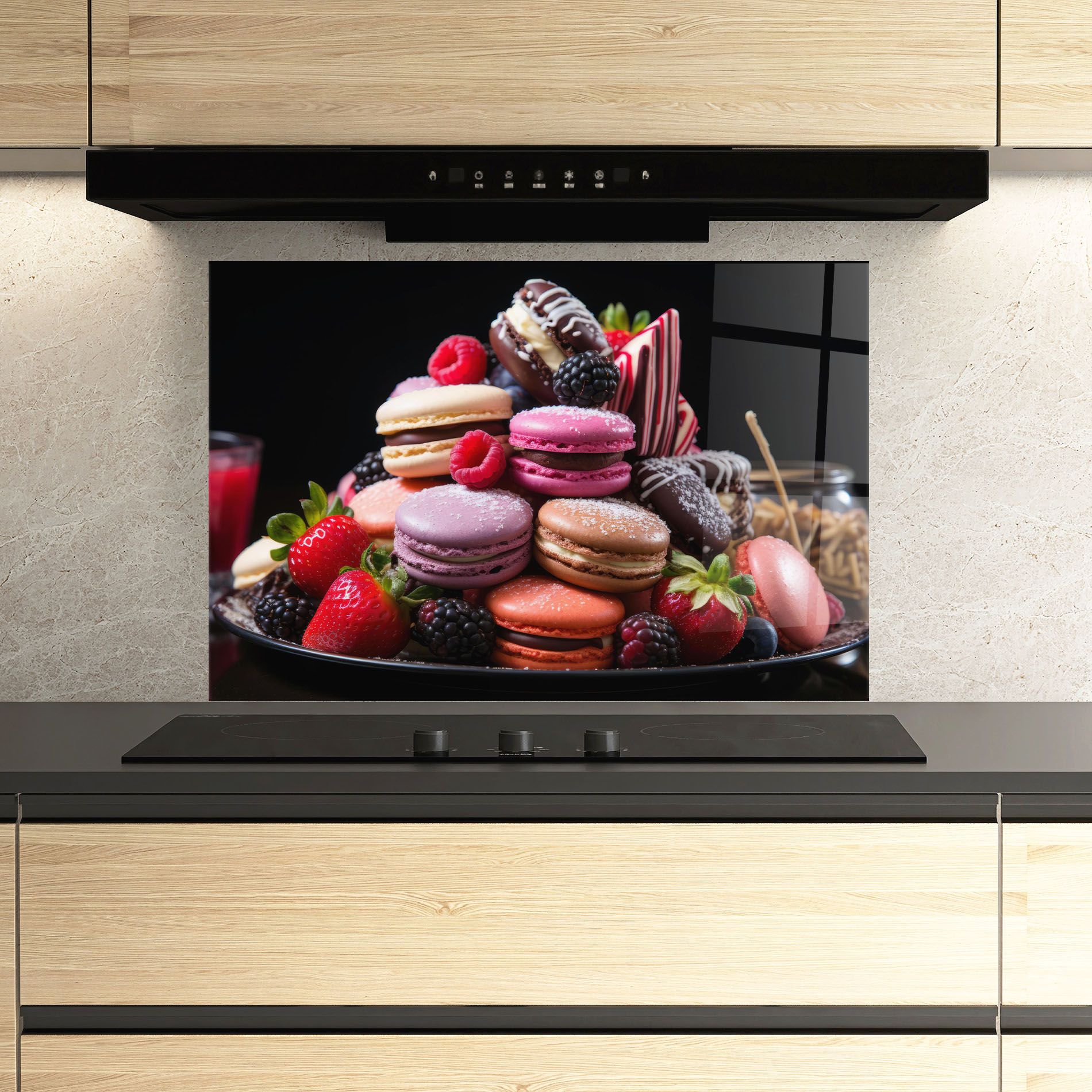 Berries Macarons mockup 3