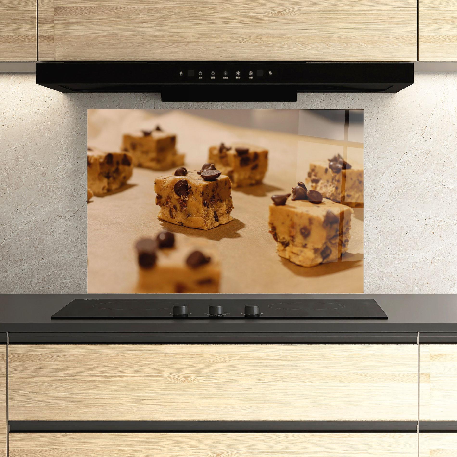 Panou Sticla Bucatarie Caramel Cake mockup 3