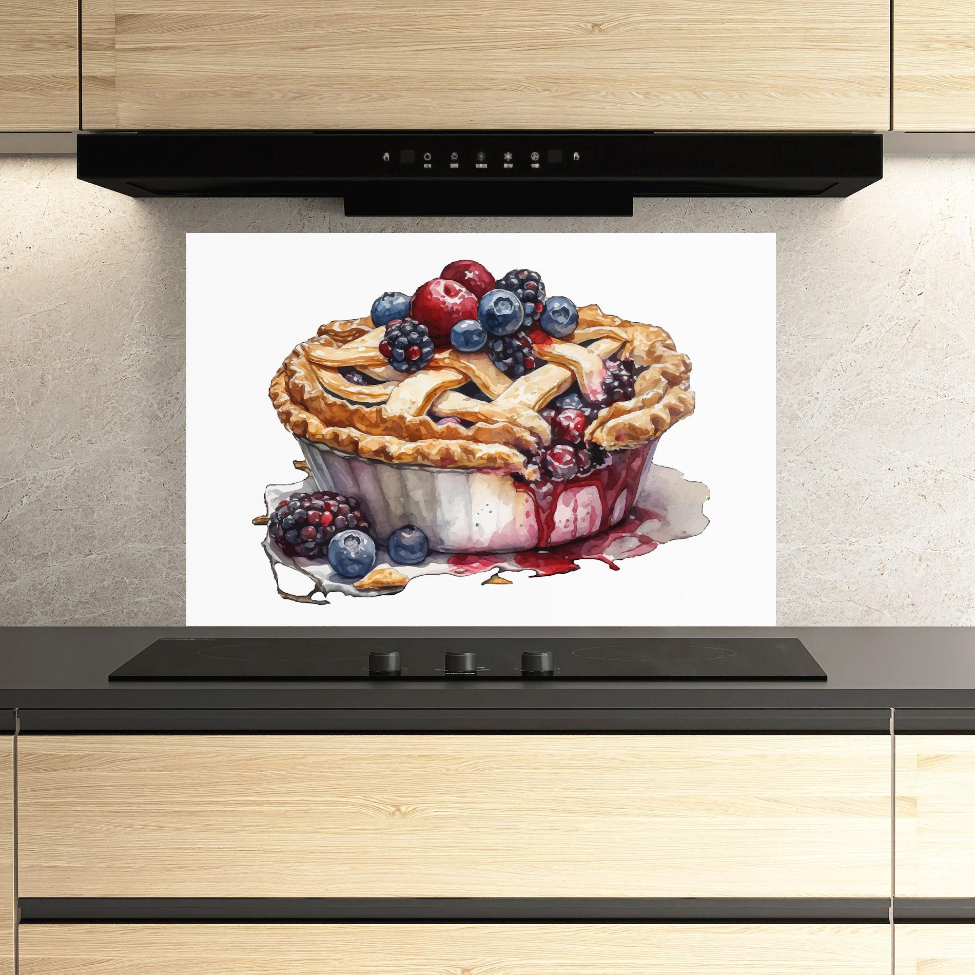 Panou Sticla Bucatarie Dessert Art mockup 3