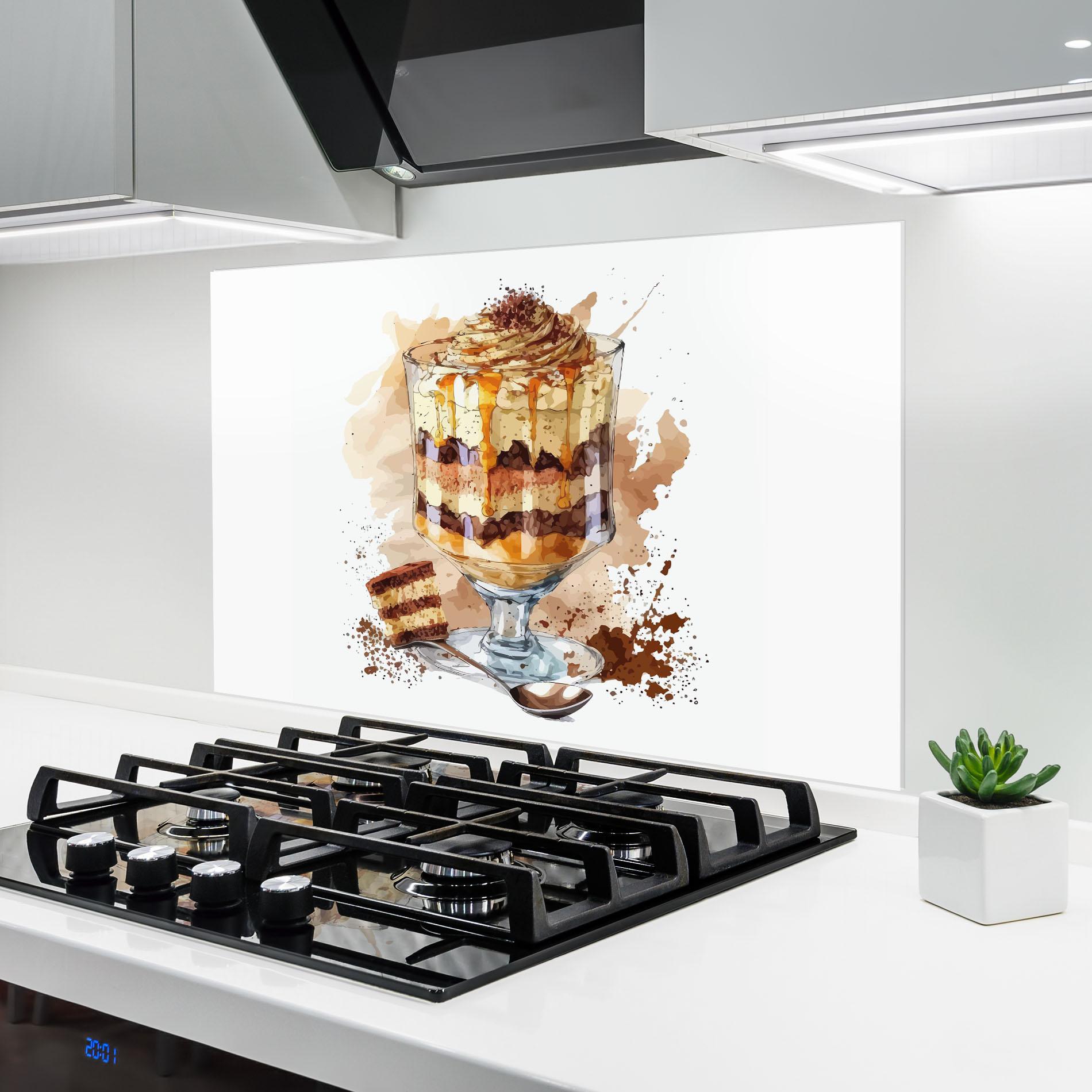Panou Sticla Bucatarie Cup Dessert mockup 6