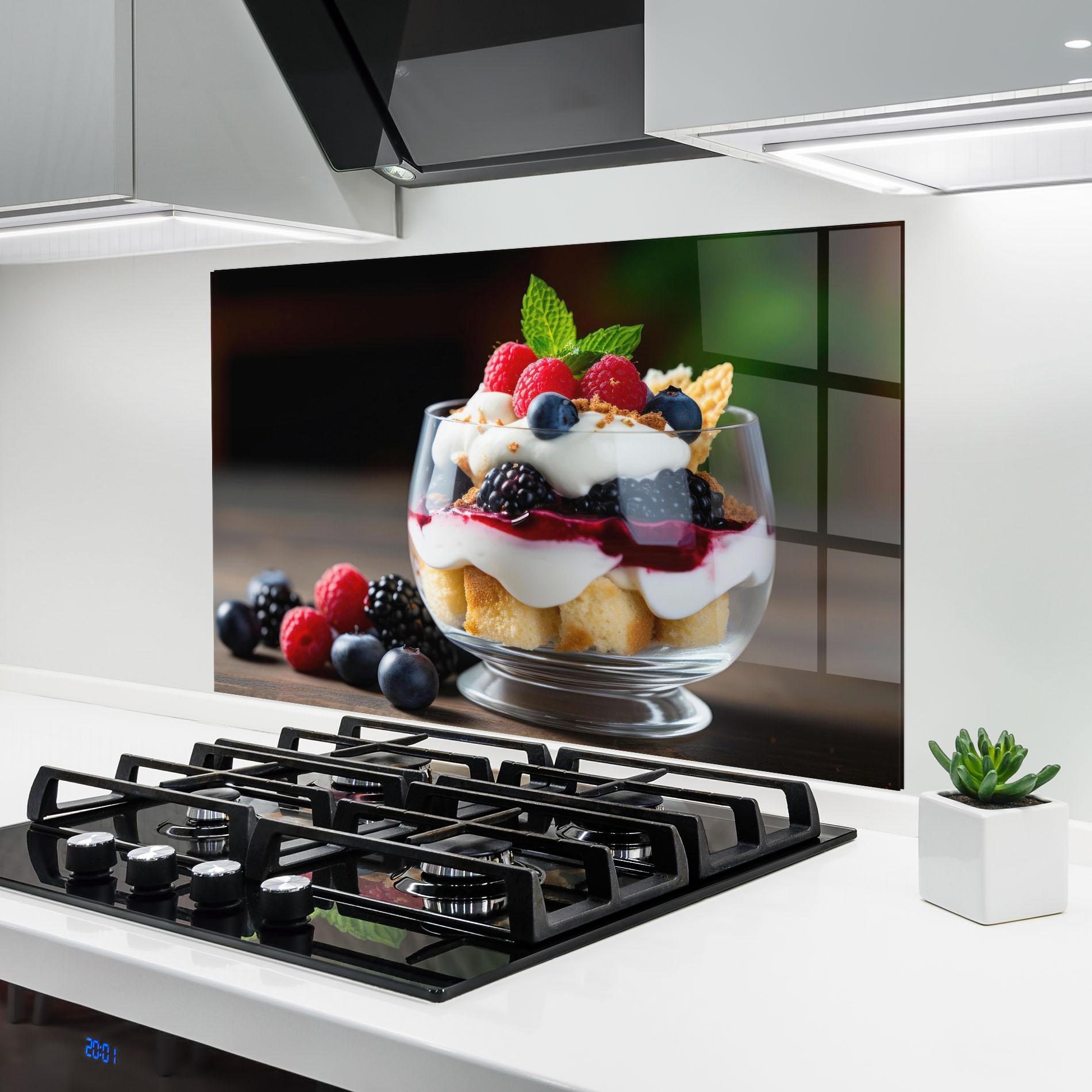 Panou Sticla Bucatarie Cup Sweet Dessert mockup 6