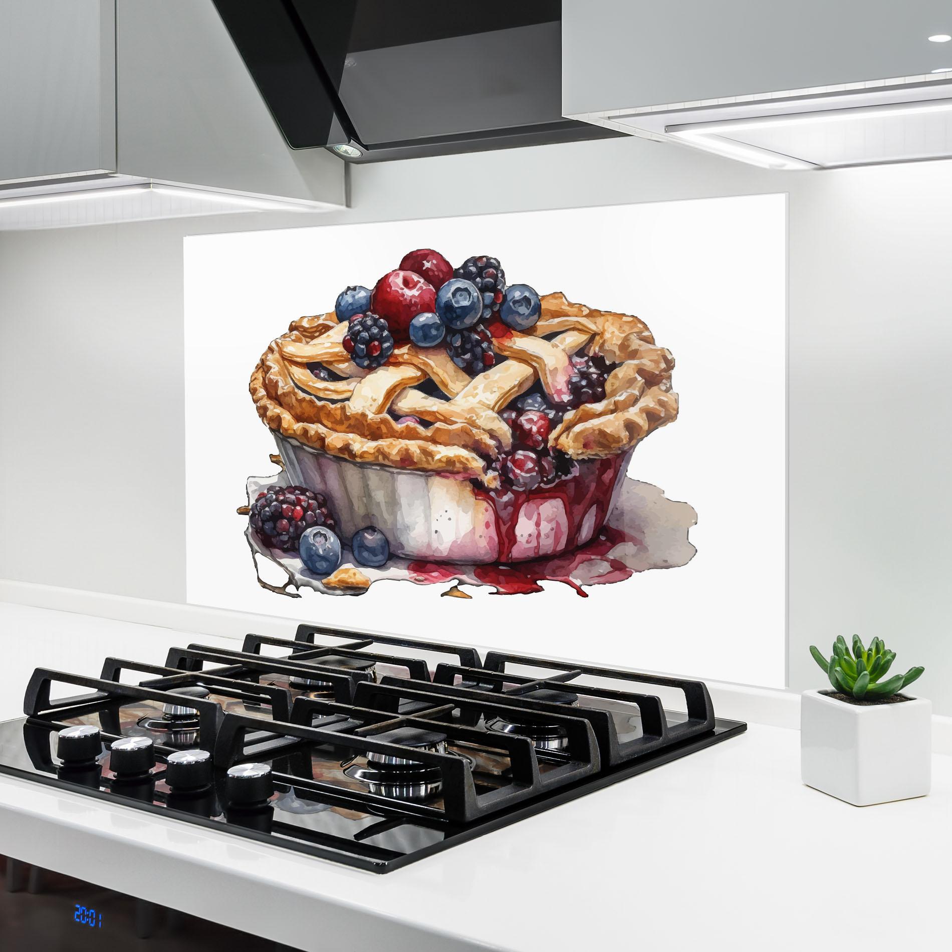 Panou Sticla Bucatarie Dessert Art mockup 6