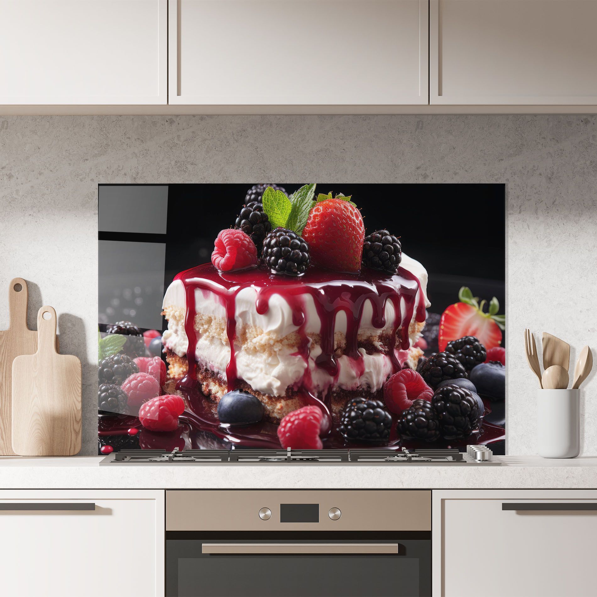 Berries Cream Dessert mockup 7