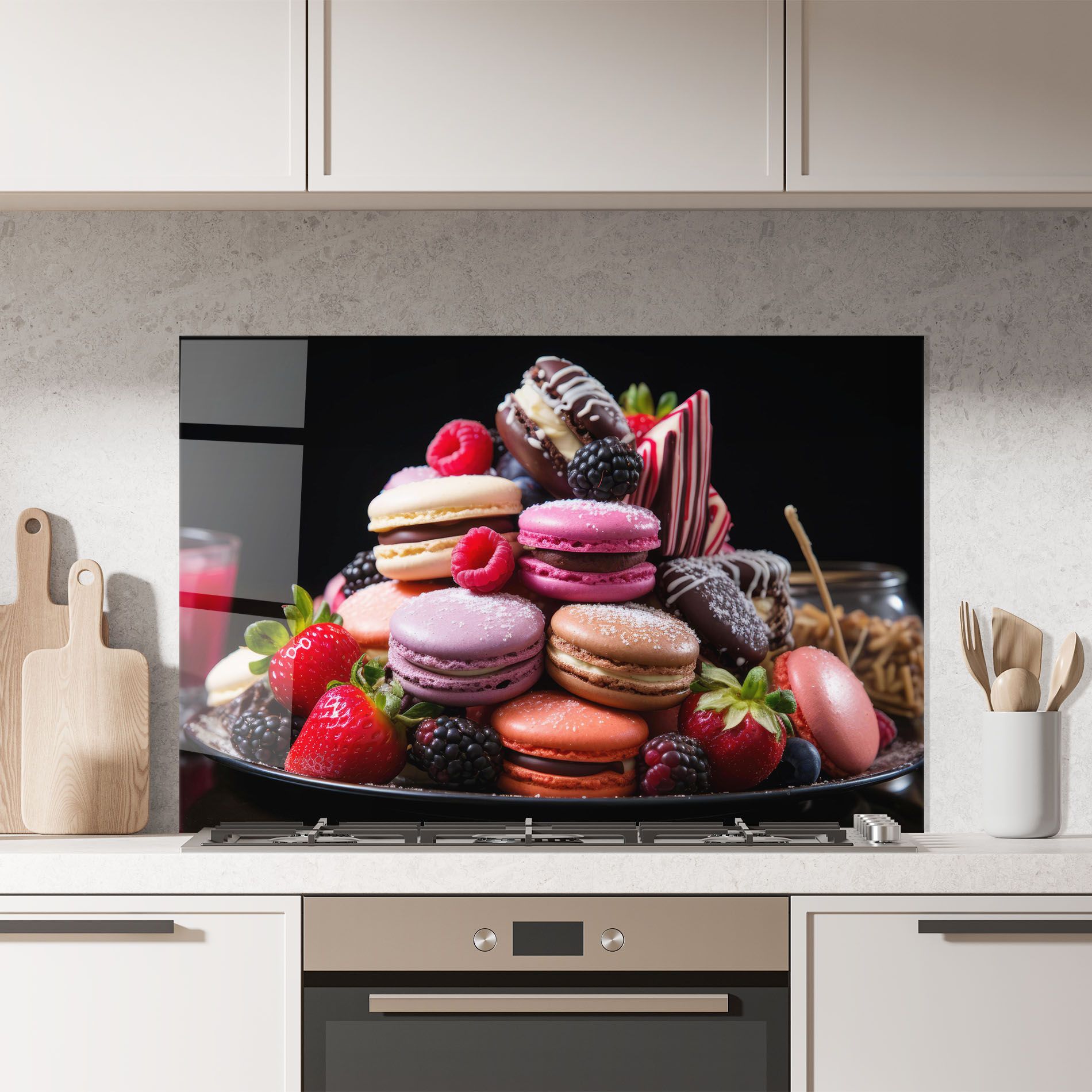 Berries Macarons mockup 7