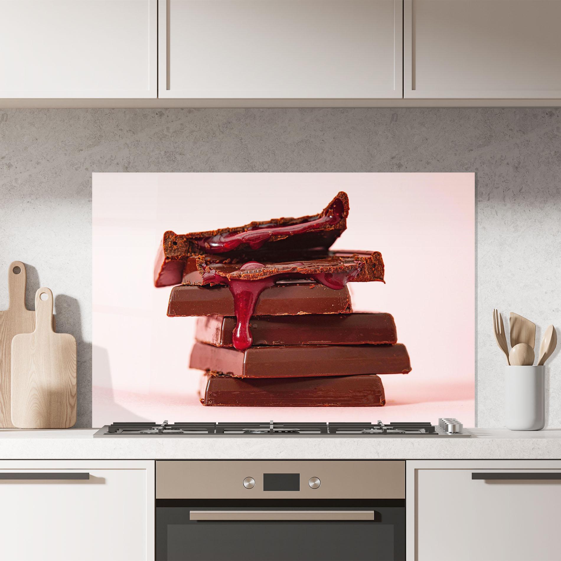 Panou Sticla Bucatarie Cherru Chocolate mockup 7