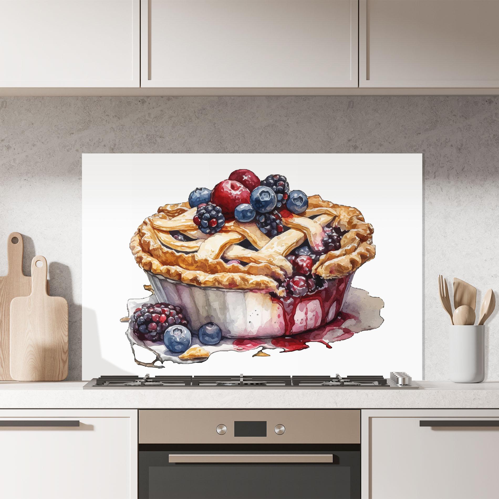 Panou Sticla Bucatarie Dessert Art mockup 7
