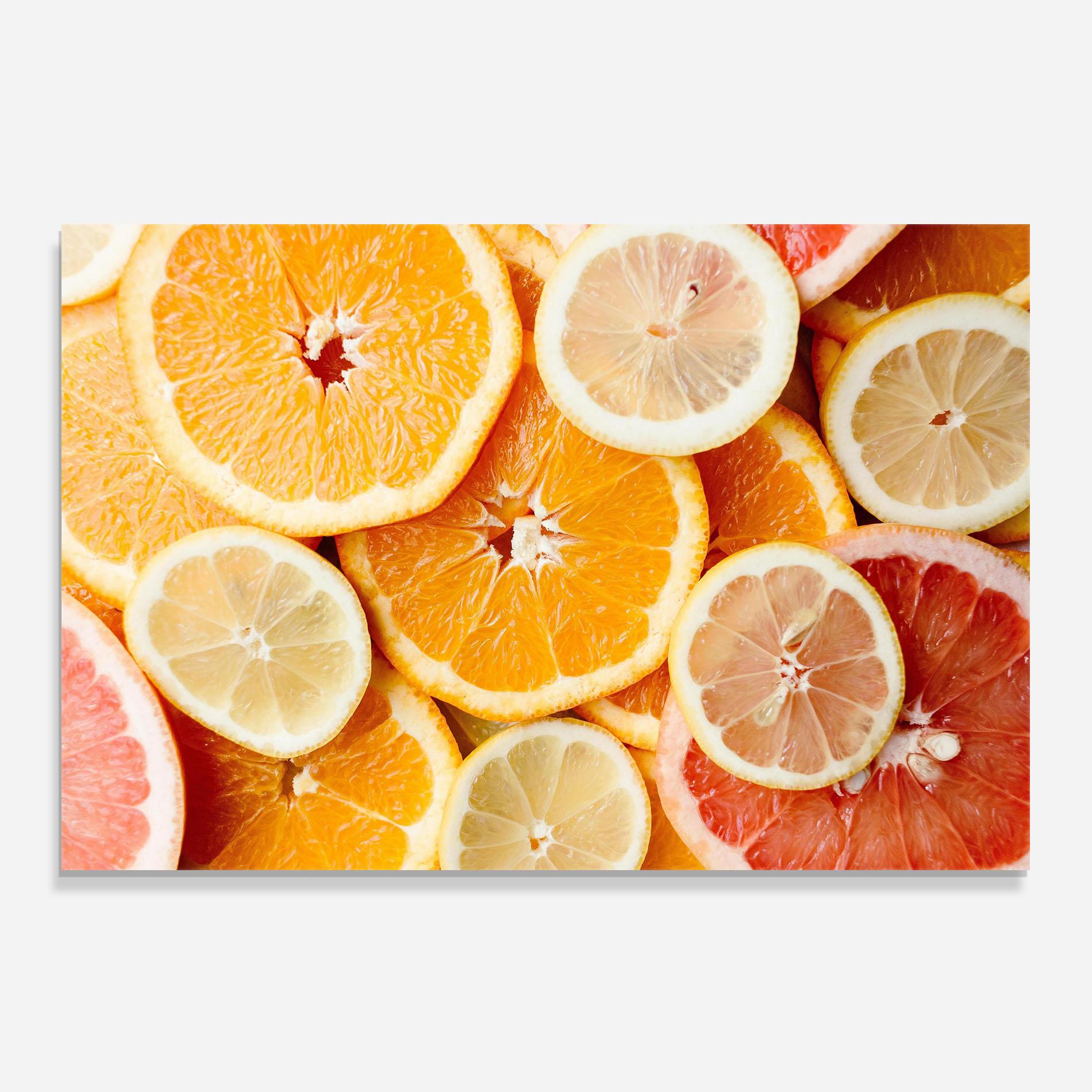 Panou Sticla Bucatarie Citrus Fruits mockup 0