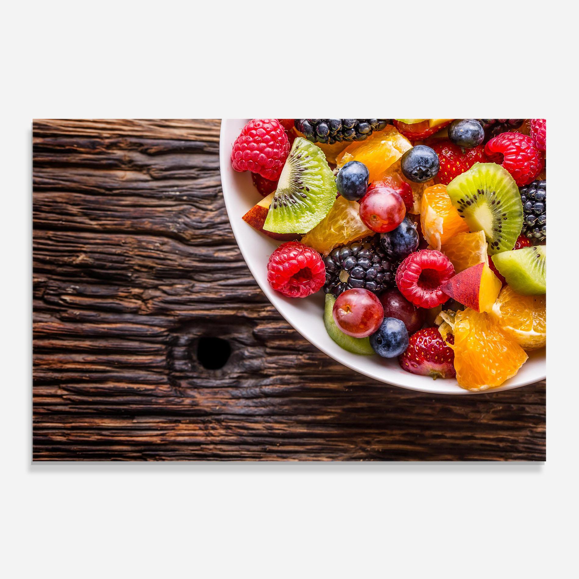Panou Sticla Bucatarie Fresh Fruit Salad mockup 0