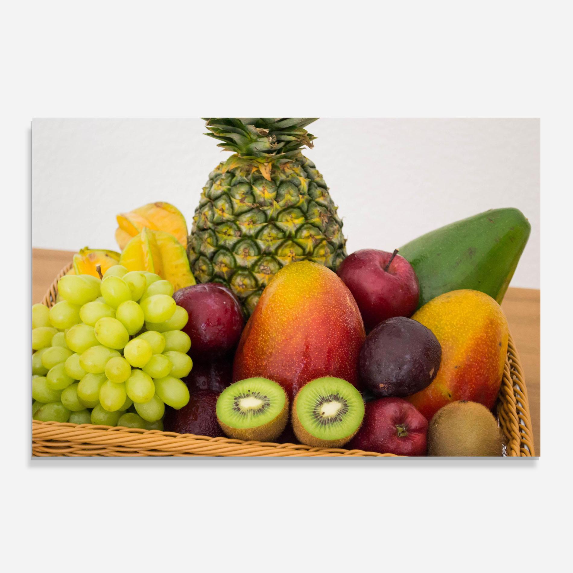 Panou Sticla Bucatarie Fruit Basket mockup 0