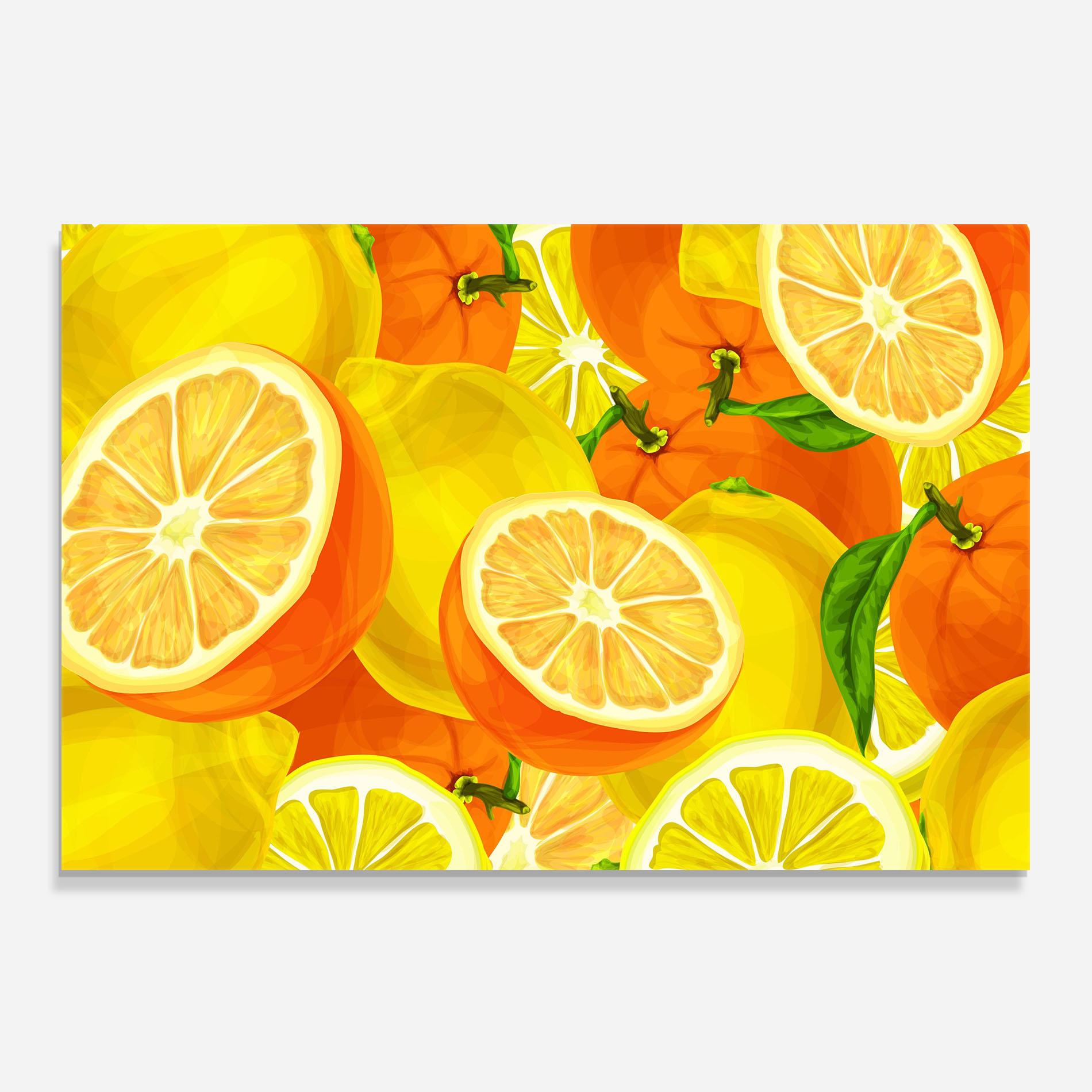 Panou Sticla Bucatarie Juicy Orange mockup 0