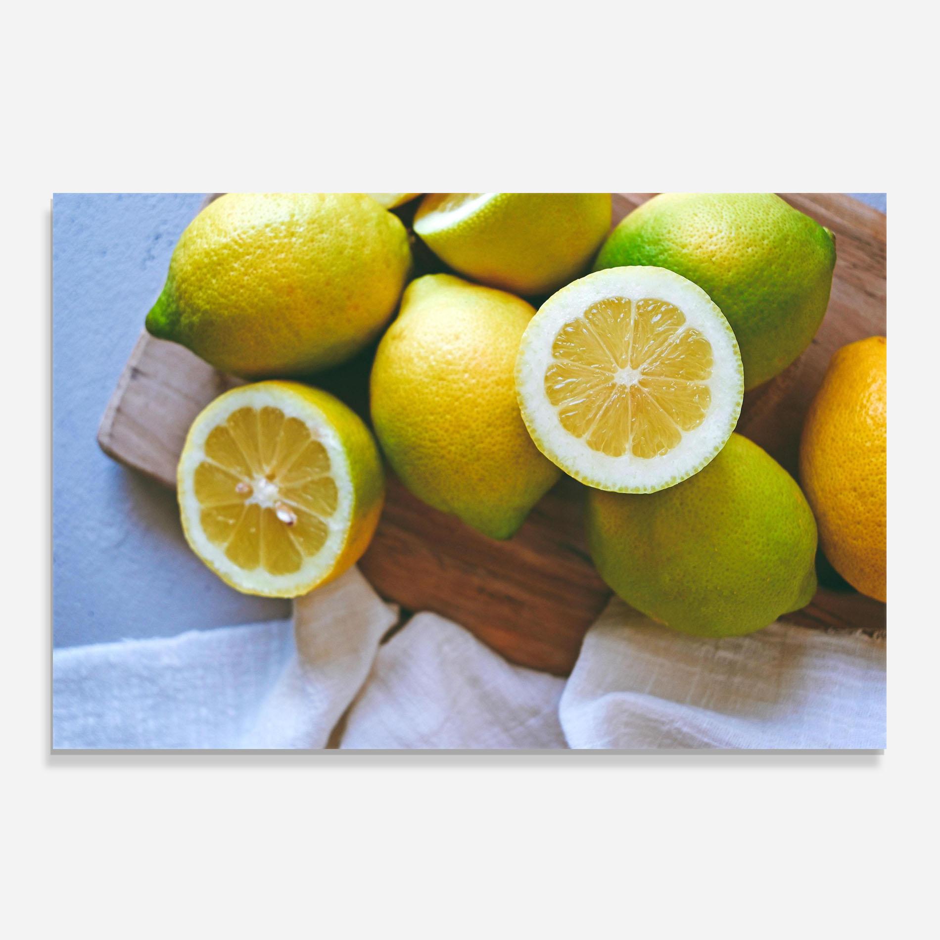 Panou Sticla Bucatarie Lemons On Table mockup 0