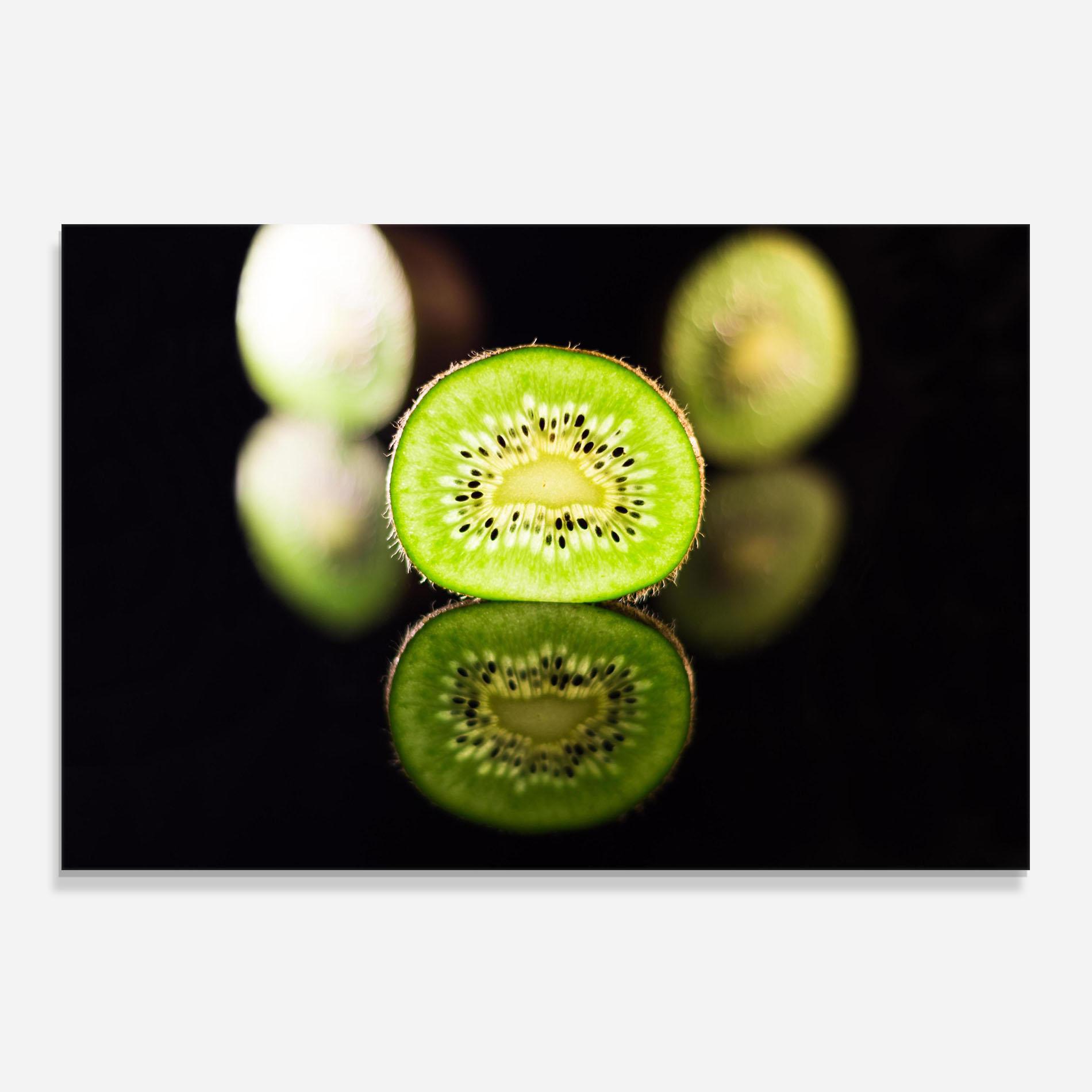Panou Sticla Bucatarie Light On Kiwi Slice mockup 0